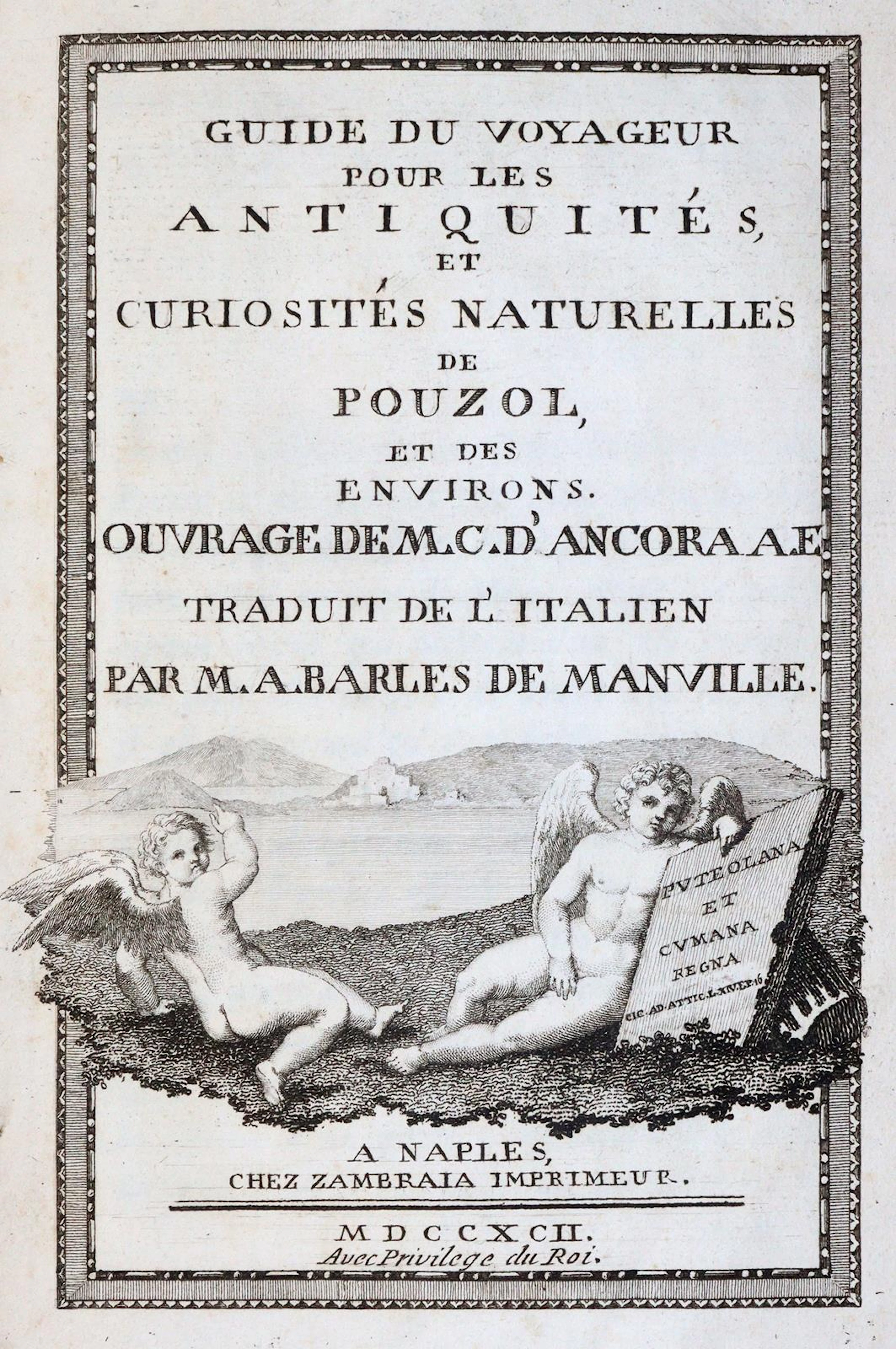 Ancora,G.d'. Guide du voyageur pour les antiquités
