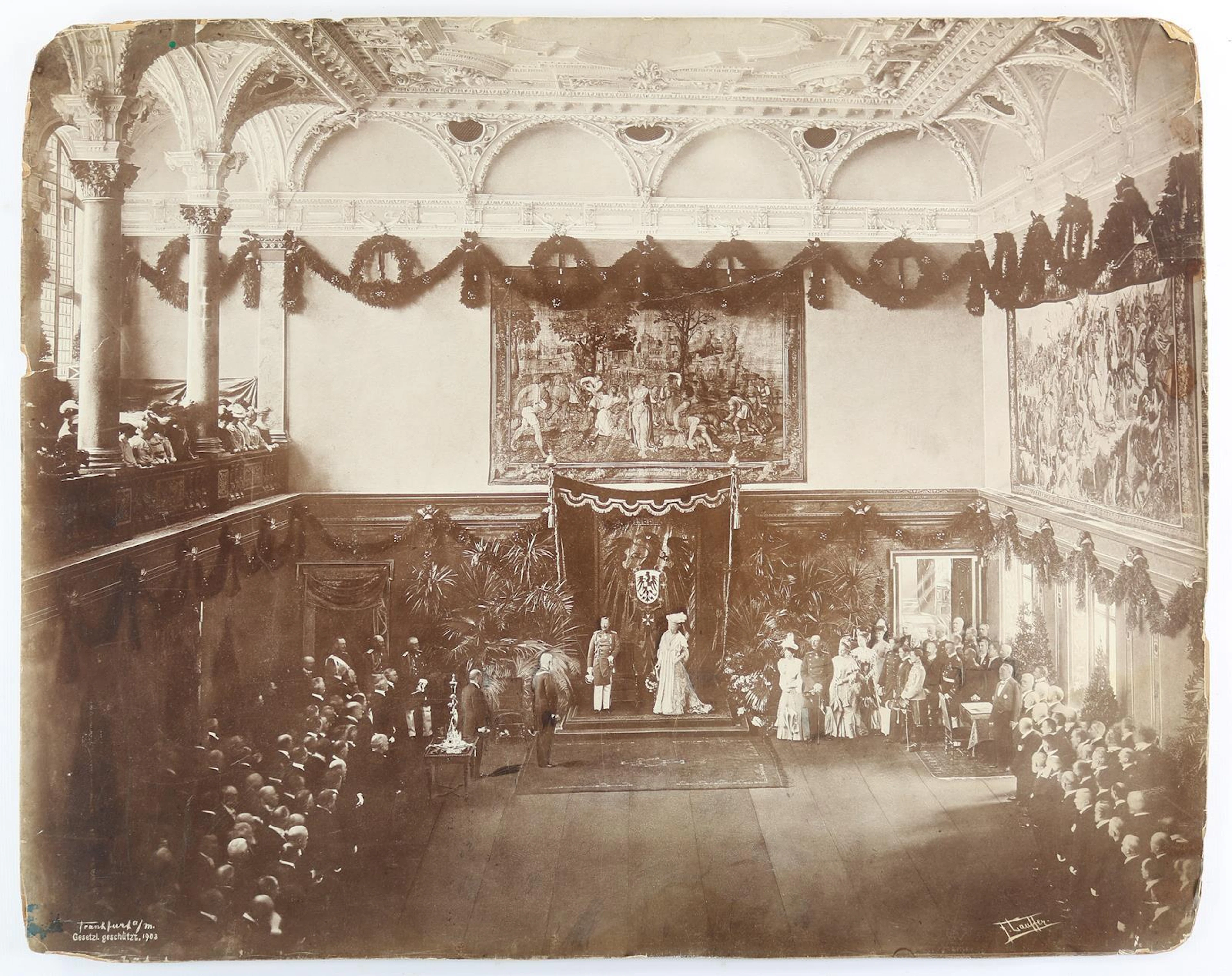 Wilhelminismus. 4 tls. kolor. Photographien. U.a. Kaiser Wilhelm u.