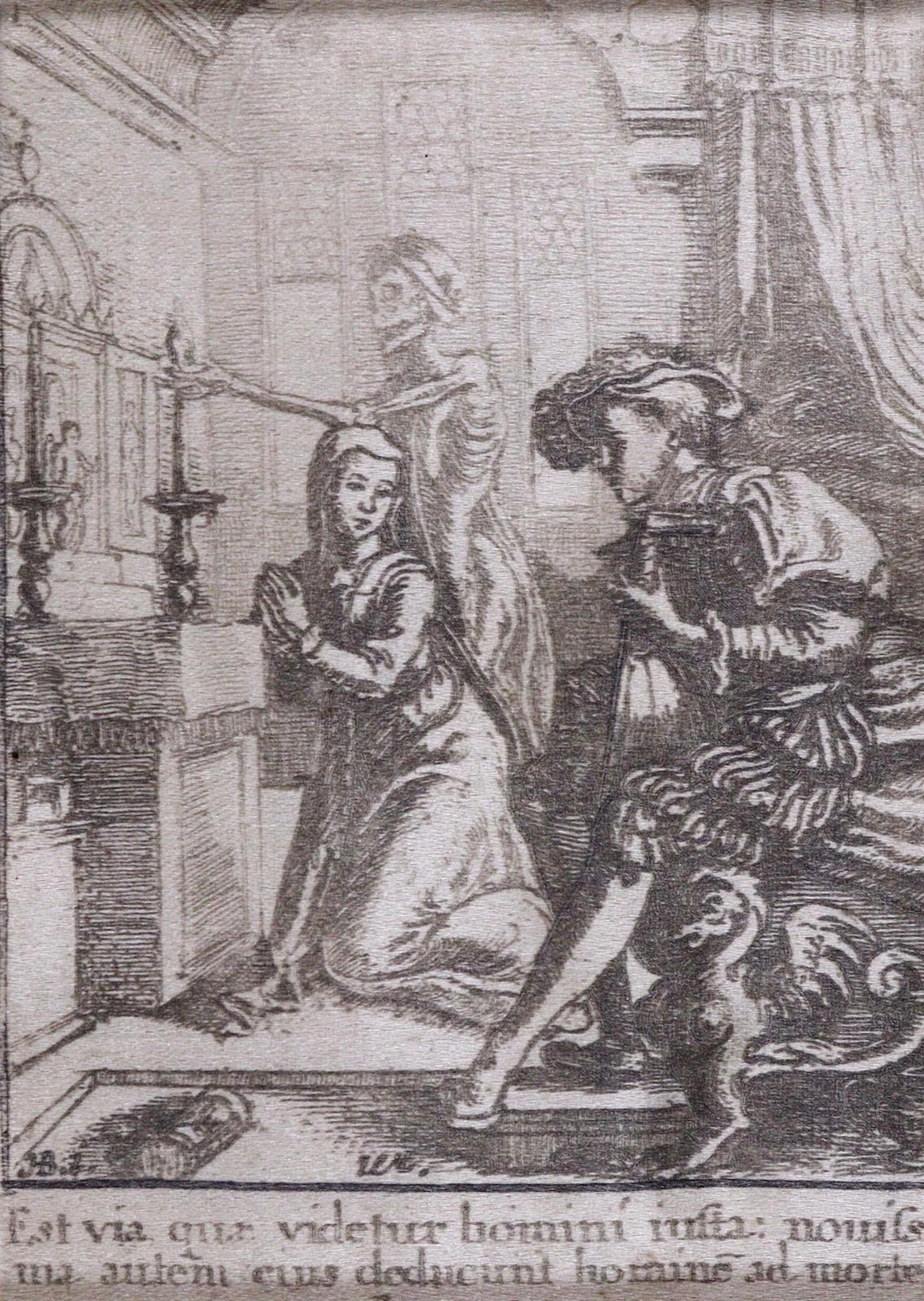 Hollar, Wenzel (1607 Prag- 1677 London). Totentanzszene aus "Dance