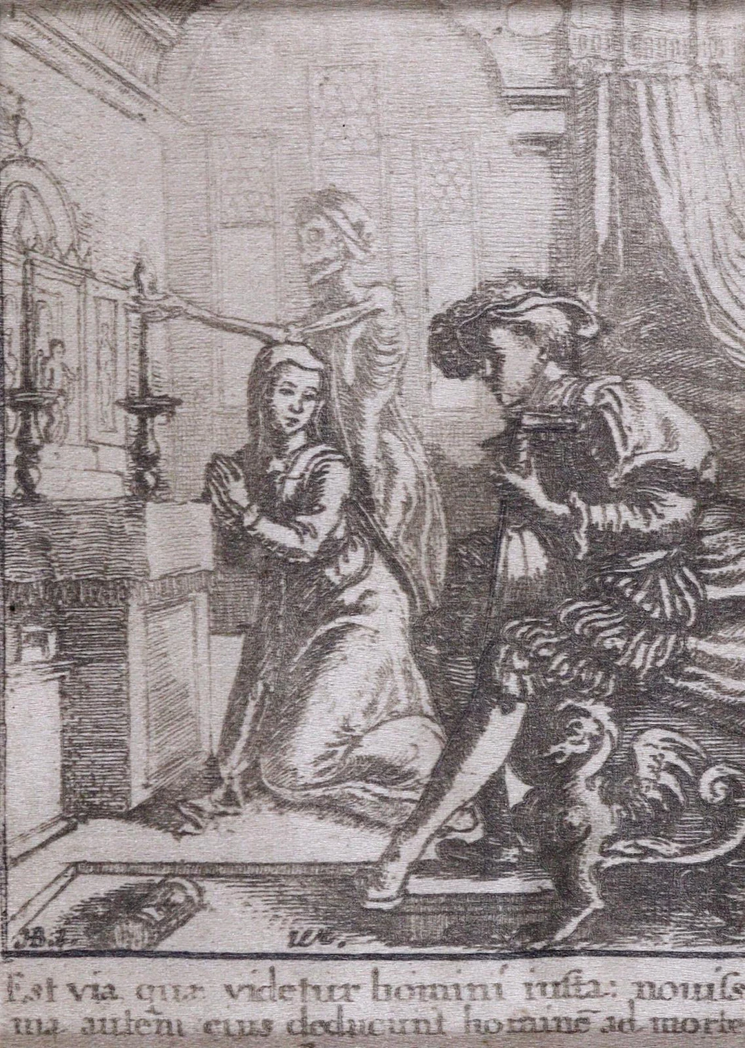 Hollar, Wenzel (1607 Prag- 1677 London). Totentanzszene aus "Dance