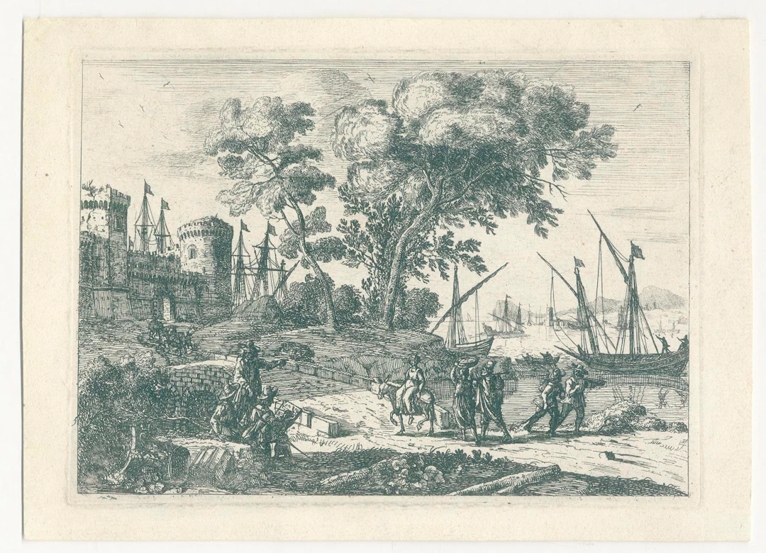 Lorrain, Claude (d.i. Claude Gellé 1600 Chamagne - Rom 1682). Le Dessinateur