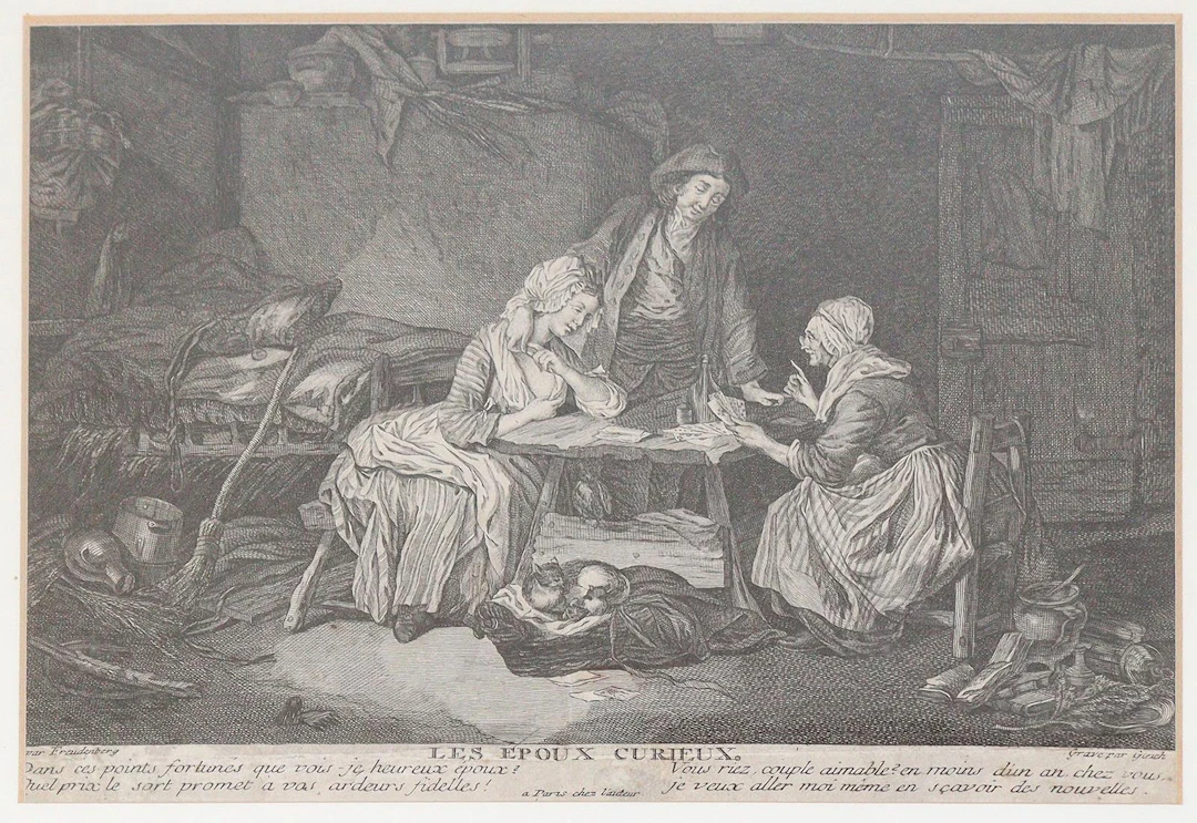 Freudenberger, Sigismond (1745 Bern 1801) nach. Les Epoux Curieux.