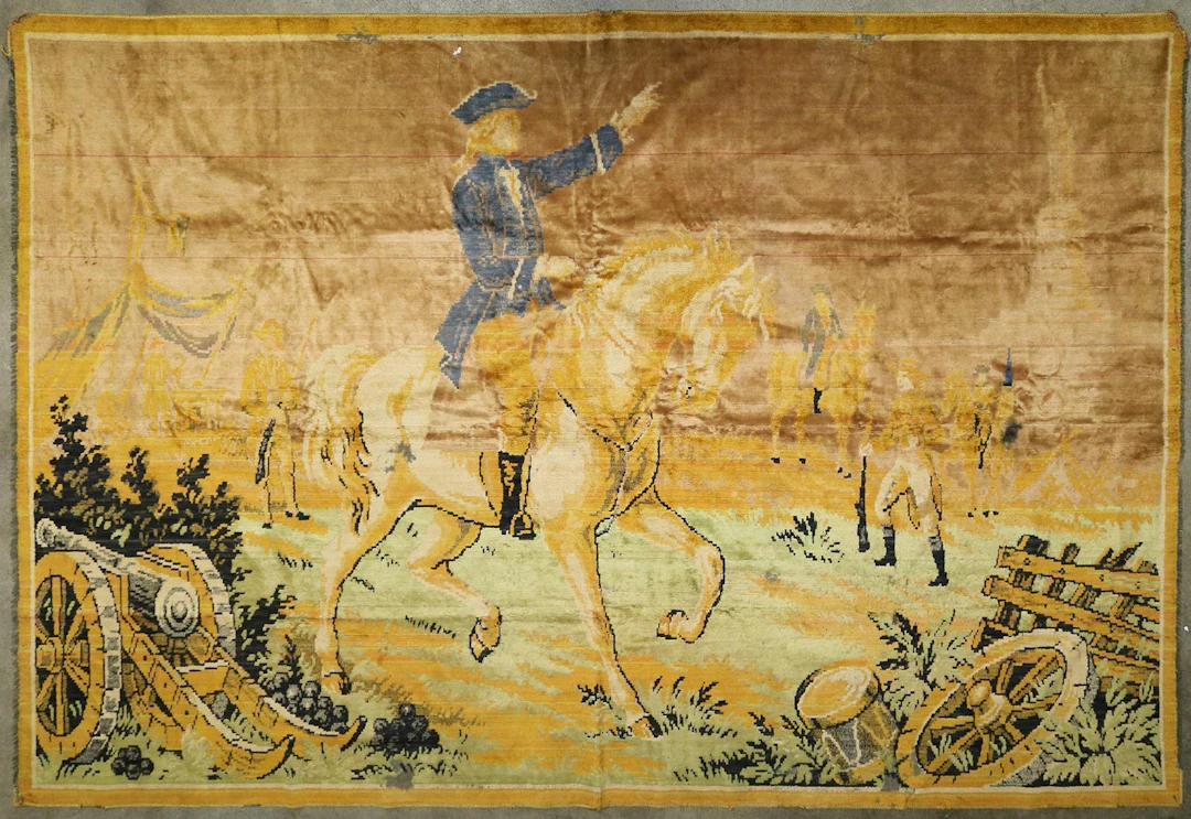 Gobelin, Wandbehang mit Schlachtenszene