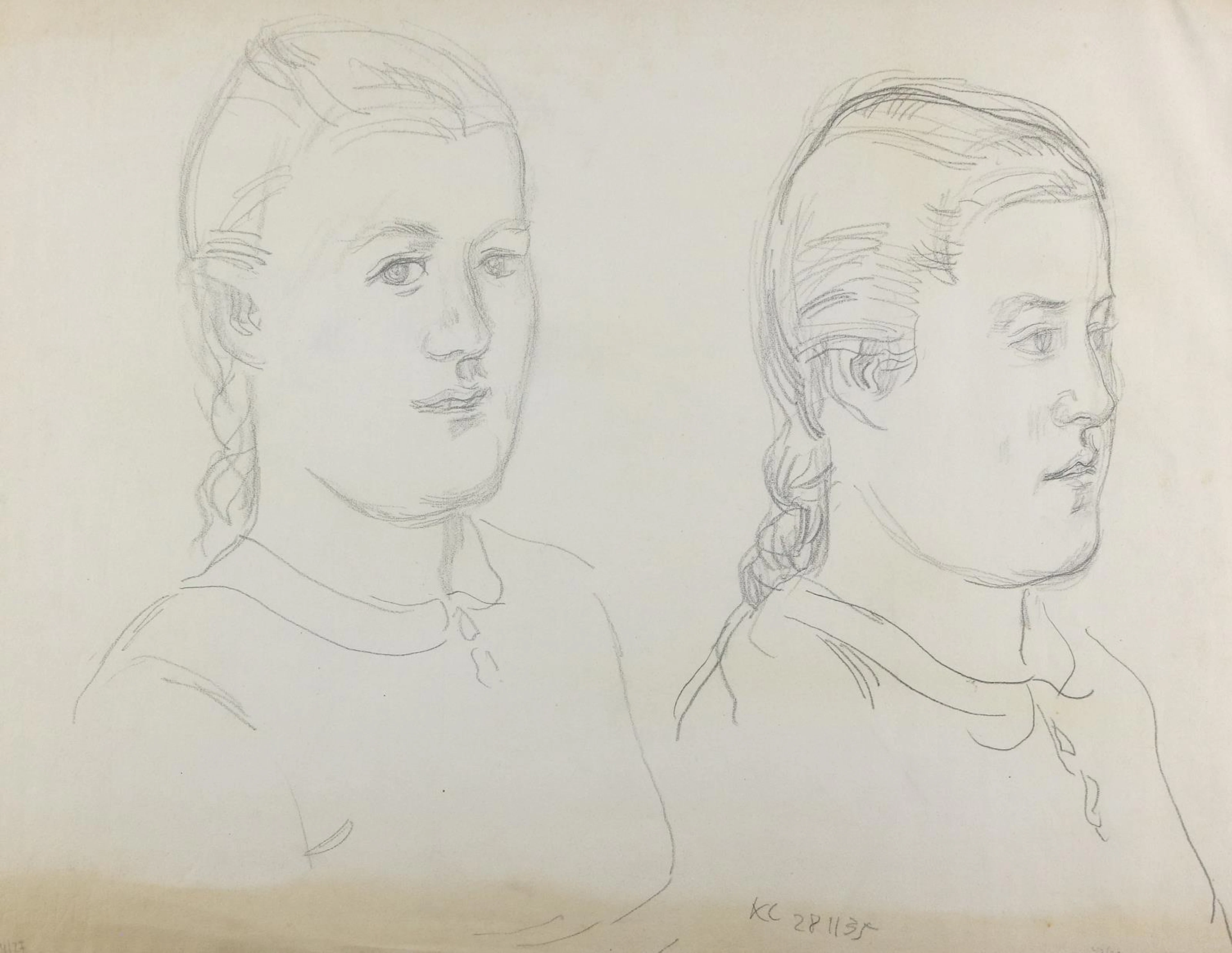 Caspar, Karl (1879 Friedrichshafen - Brannenburg a. Inn 1956). Zwei
