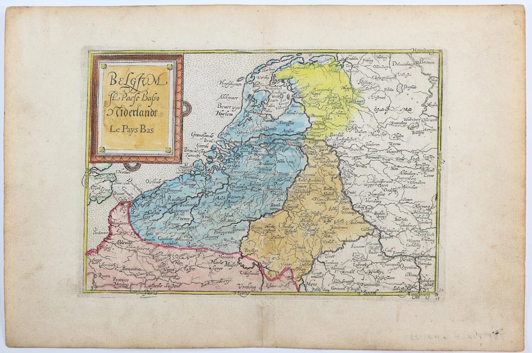 Itinerarium Orbis Christiani. "Belgien. Il Paese Basso. Niderlandt.