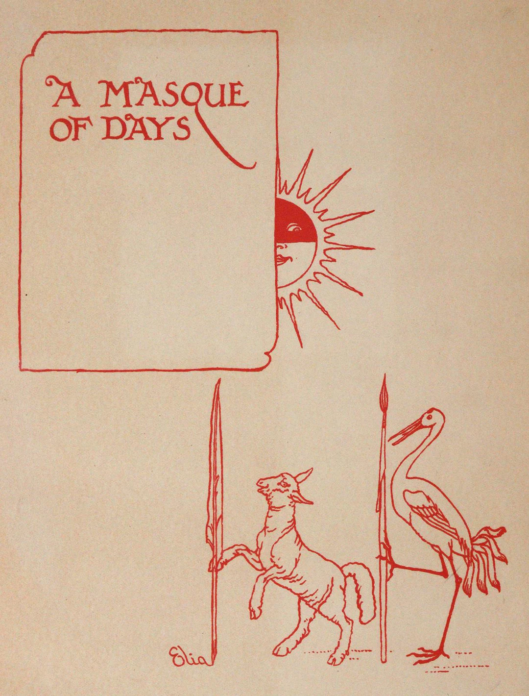 Crane,W. A masque of days. From the last essays of Elia. London u.a.