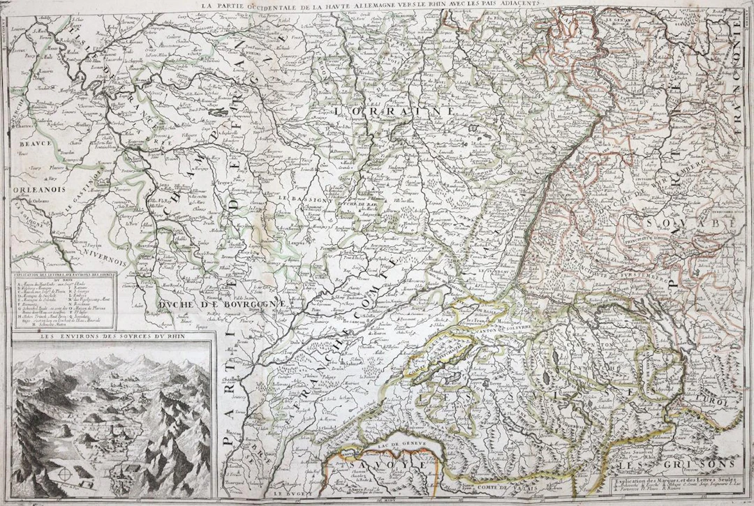 (Nolin,J.B. Théatre de la guerre en Allemagne sur le haut et le bas Rhin