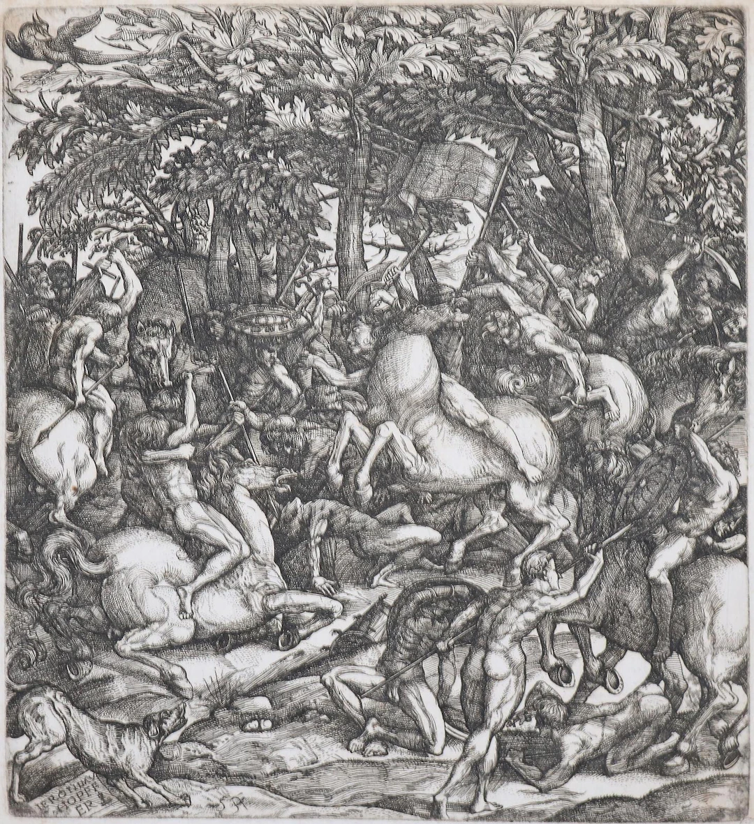 Hopfer, Hieronymus (1500 Augsburg - Nürnberg 1563). Kampf zwischen