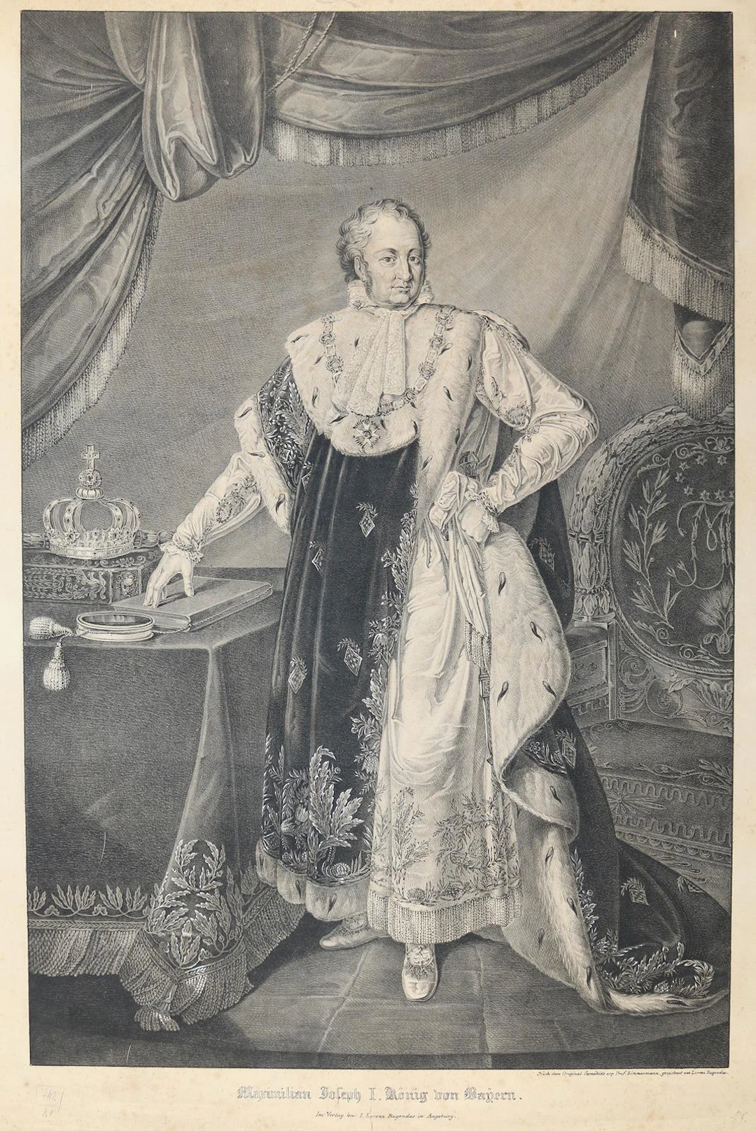 Rugendas, Johann Lorenz (1775 Augsburg 1826). Maximilian Joseph I.