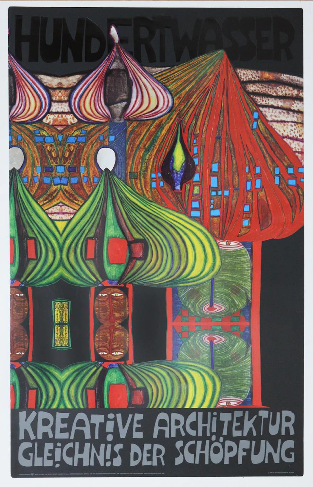 Hundertwasser, Friedensreich (1928-2000). Kreative Architektur. Gleichnis