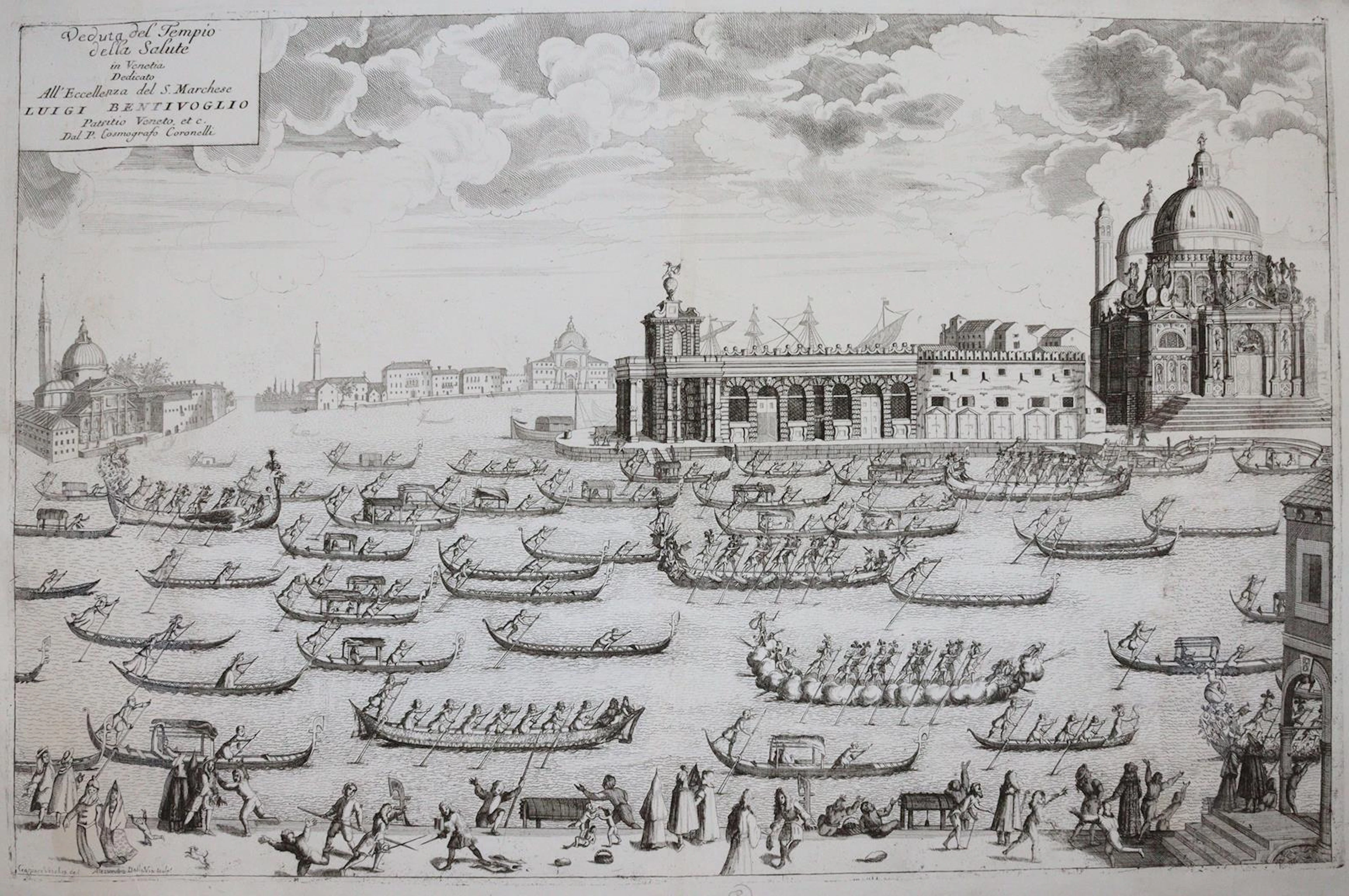 Via, della Alessandro (ca. 1660 - ca. 1729). Veduta del Tempio della