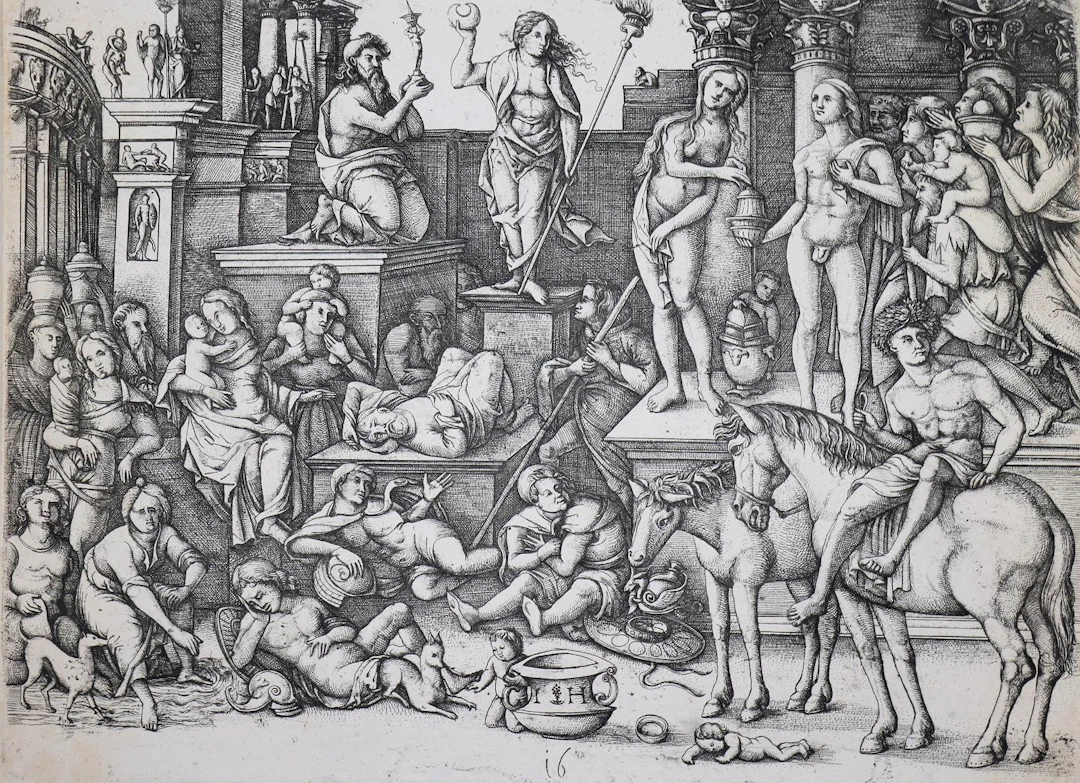 Hopfer, Hieronymus (1500 Augsburg - Nürnberg 1563). Die Macht der