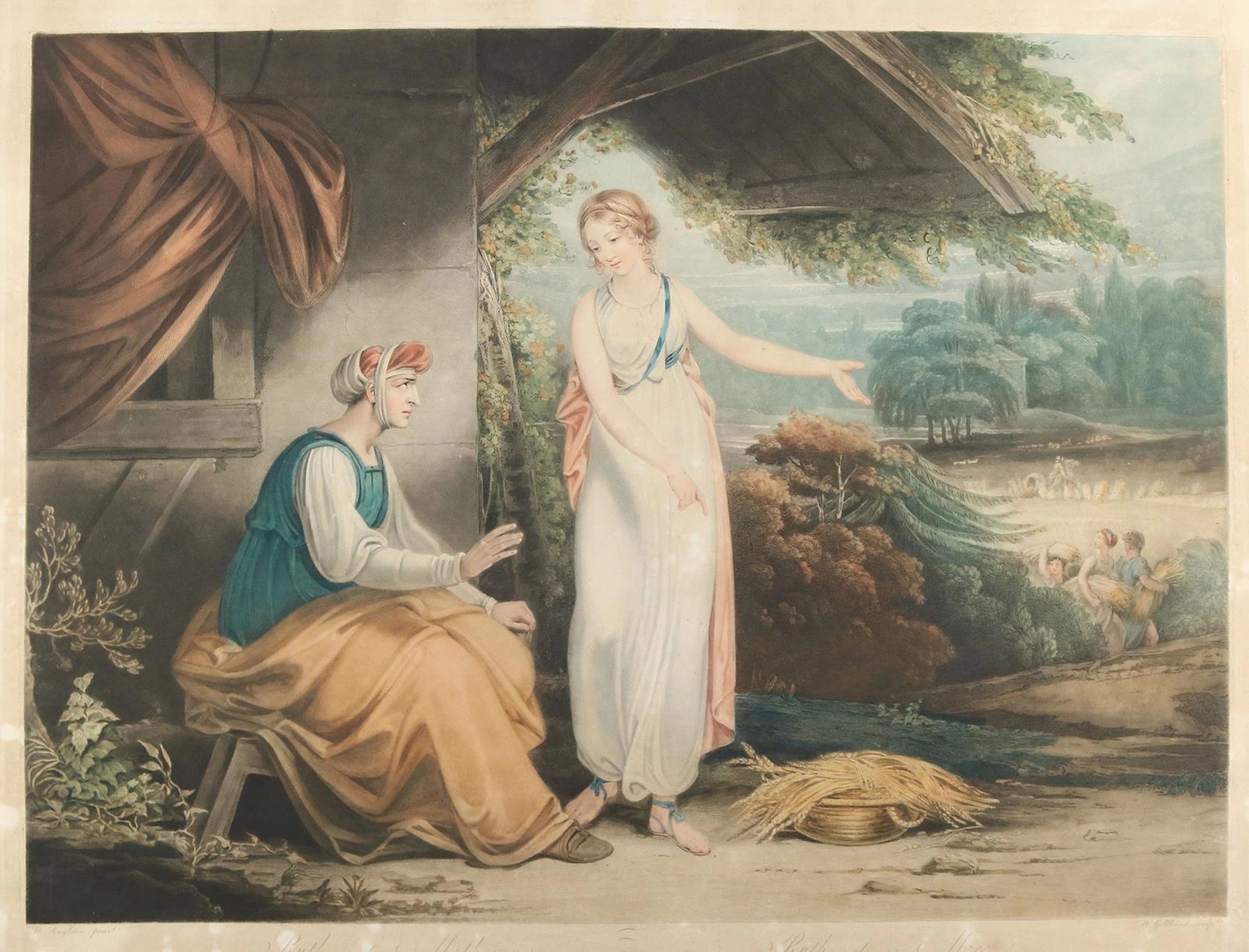 Singleton, Henry (1766 London 1839) nach. Ruth & her Mother. U. Ruth