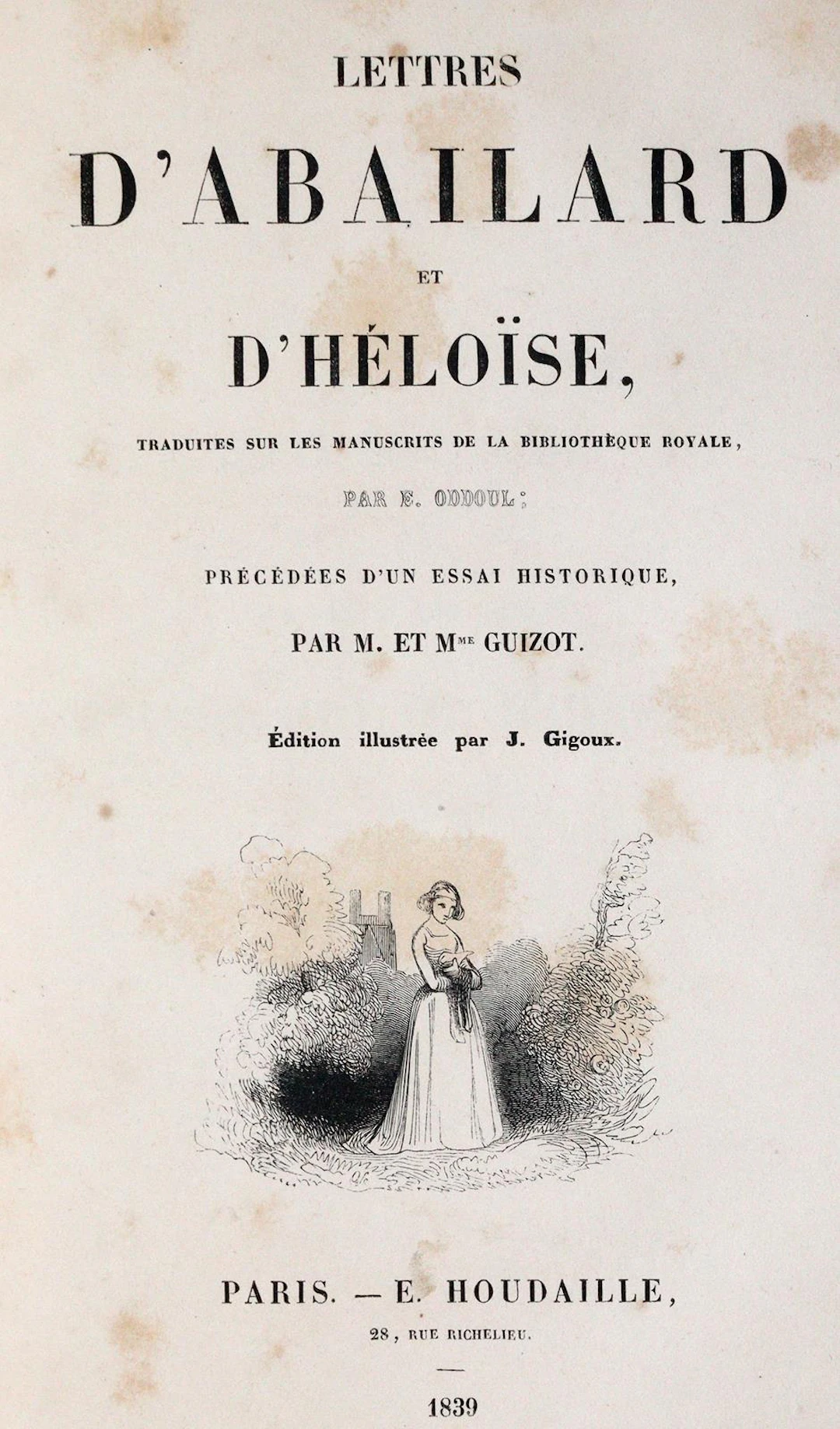 Lettres d'Abailard et d'Heloise, traduites sur les manuscrits de la