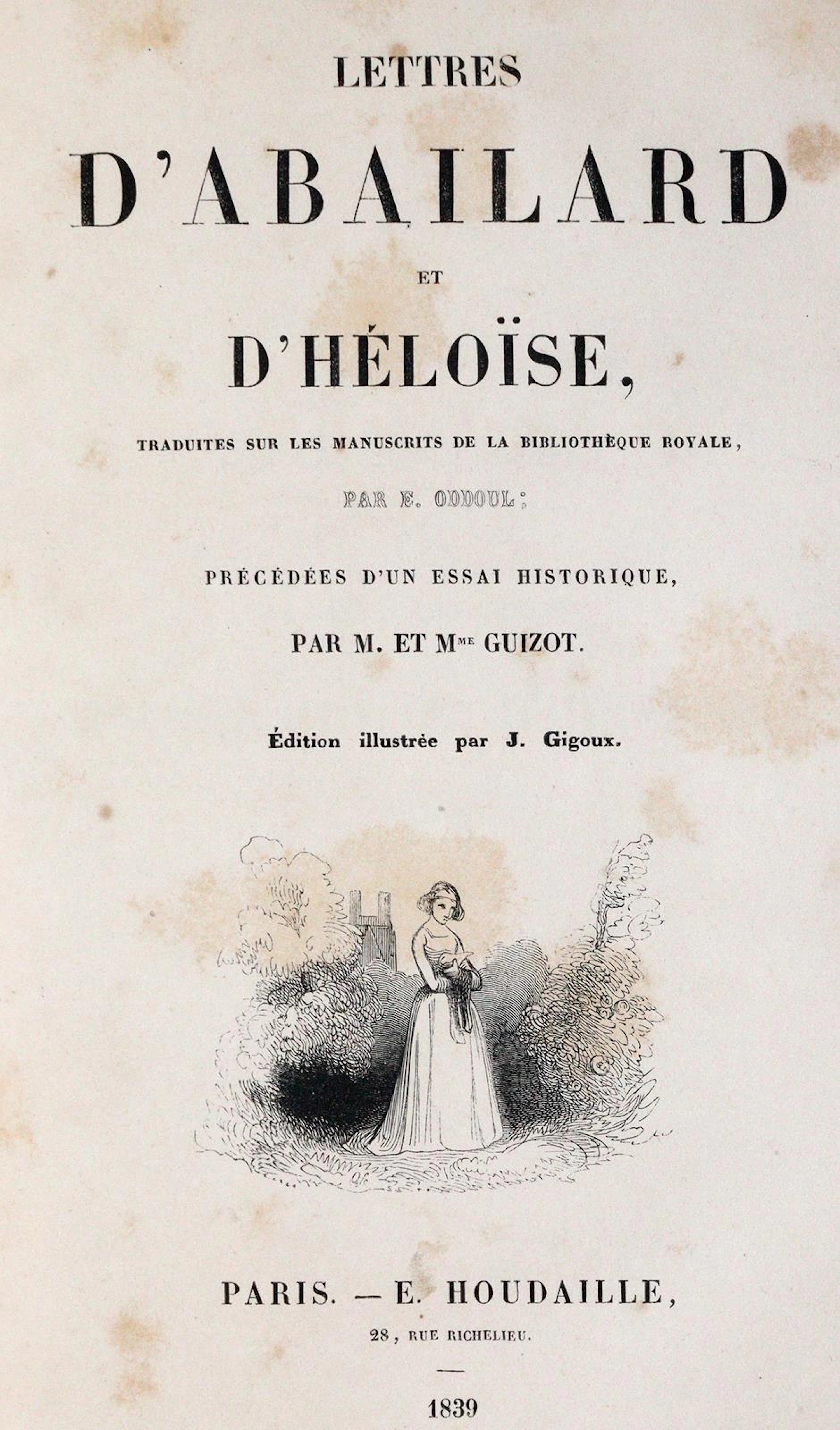 Lettres d'Abailard et d'Heloise, traduites sur les manuscrits de la