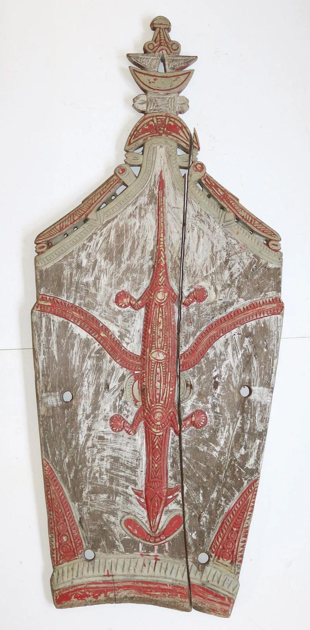 Lagim Splashboards. 3 Spritzschutzbretter der Massim Trobriand Inseln