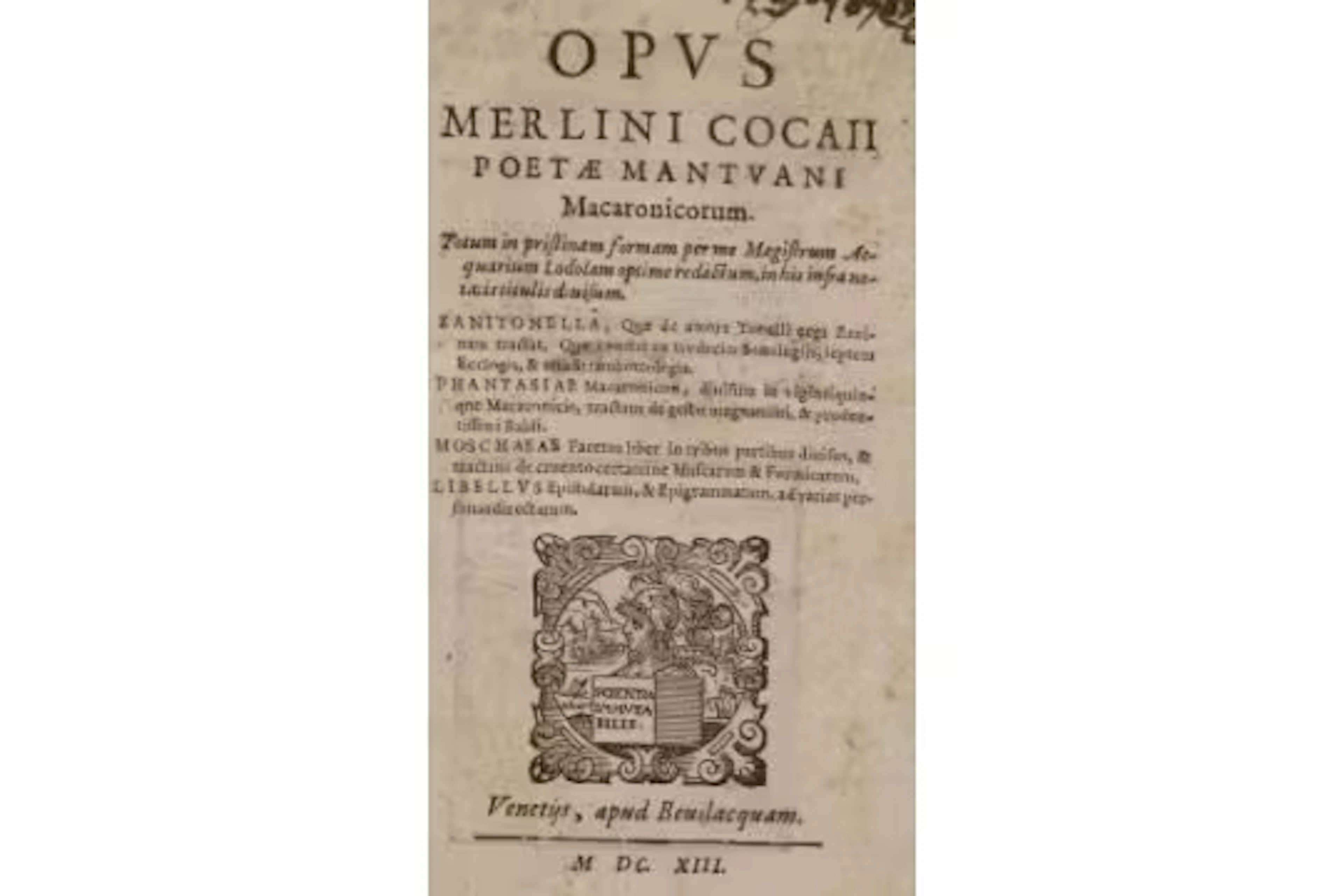 Folengo,T. (Ps. Cocaius Merlin).