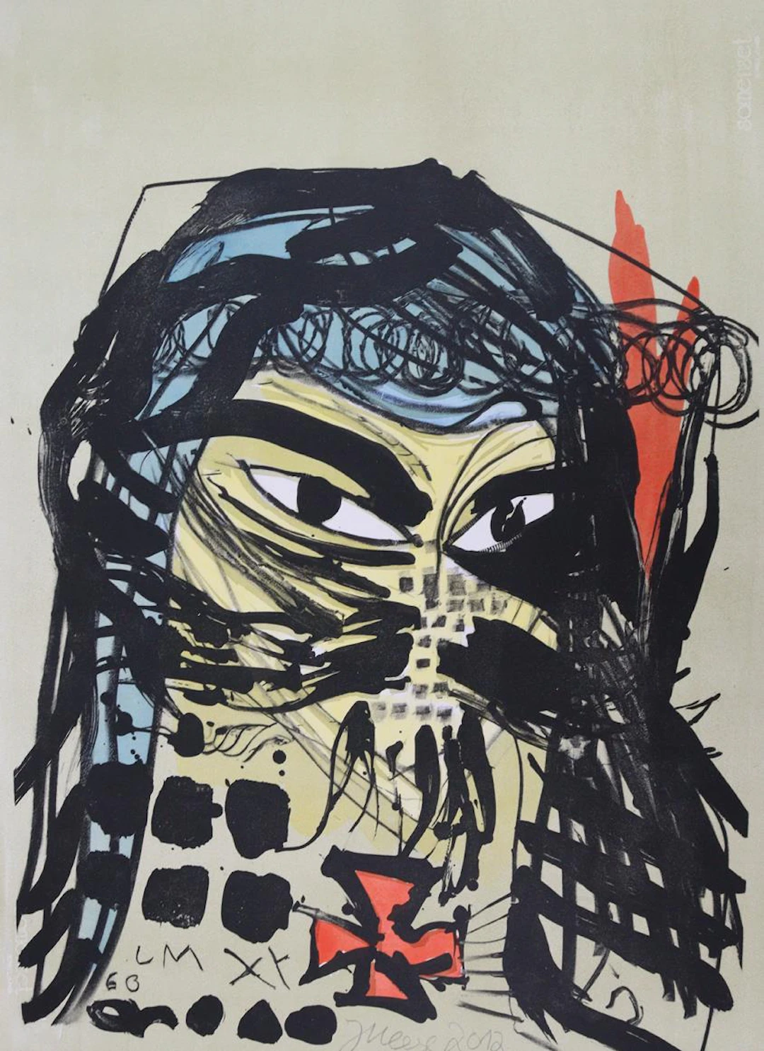 Meese, Jonathan (1970 Tokio). Heilbuttn's der Kunst (Formzucki). Farblithogr.