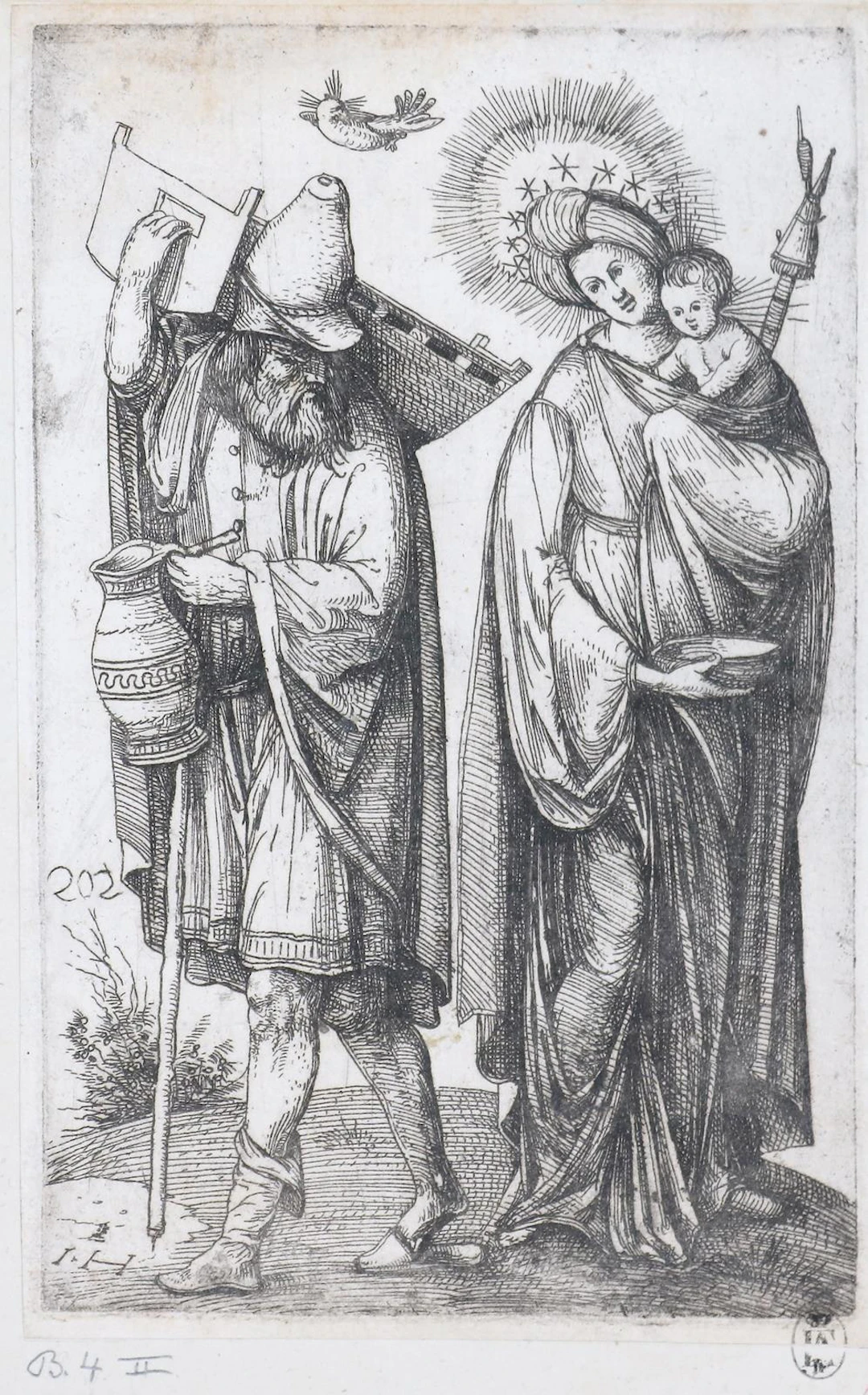 Hopfer, Hieronymus (1500 Augsburg - Nürnberg 1563). Die Heilige Familie.