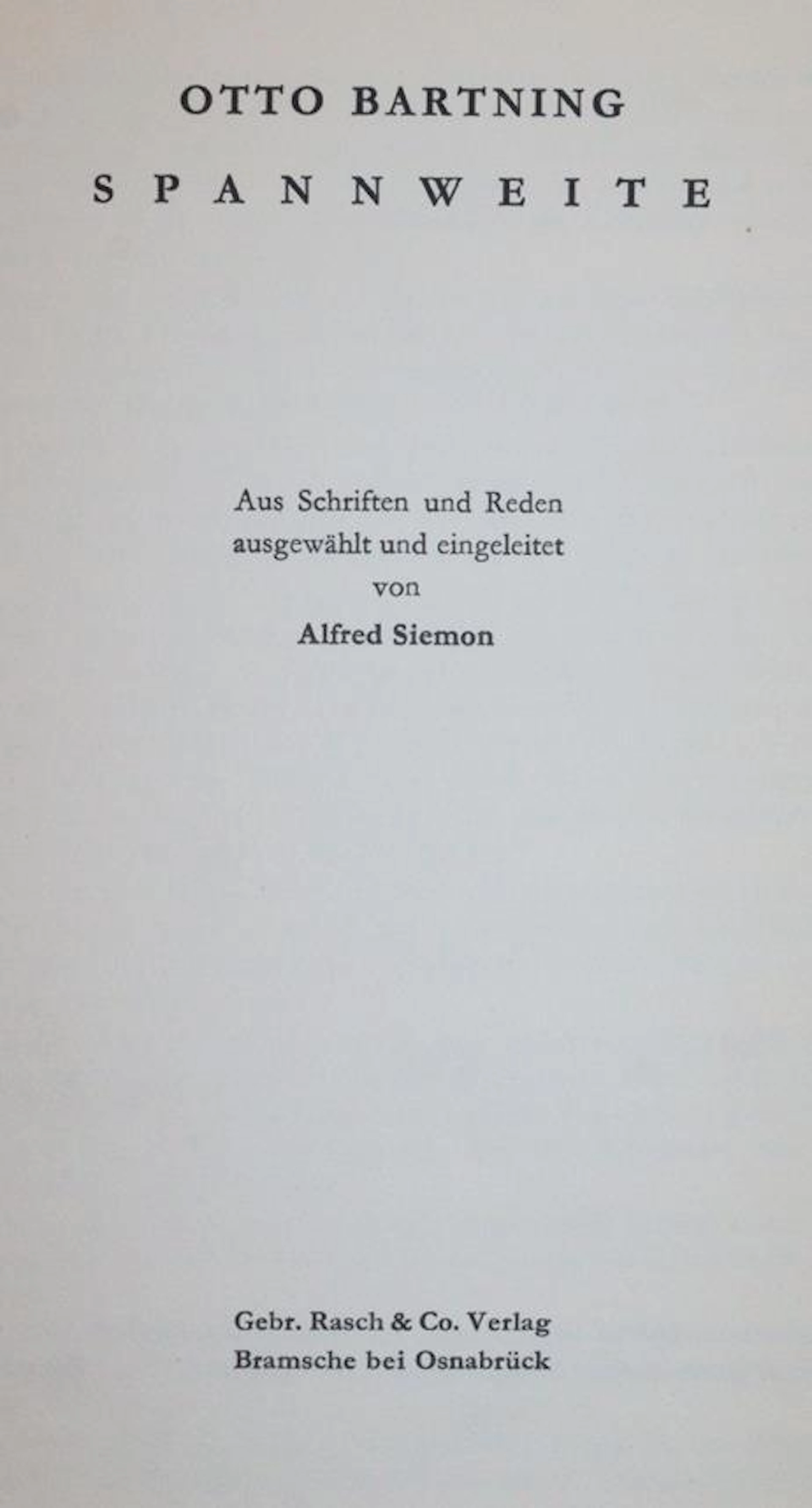 Bartning,O. Ca. 20 Schriften (19 Hs.