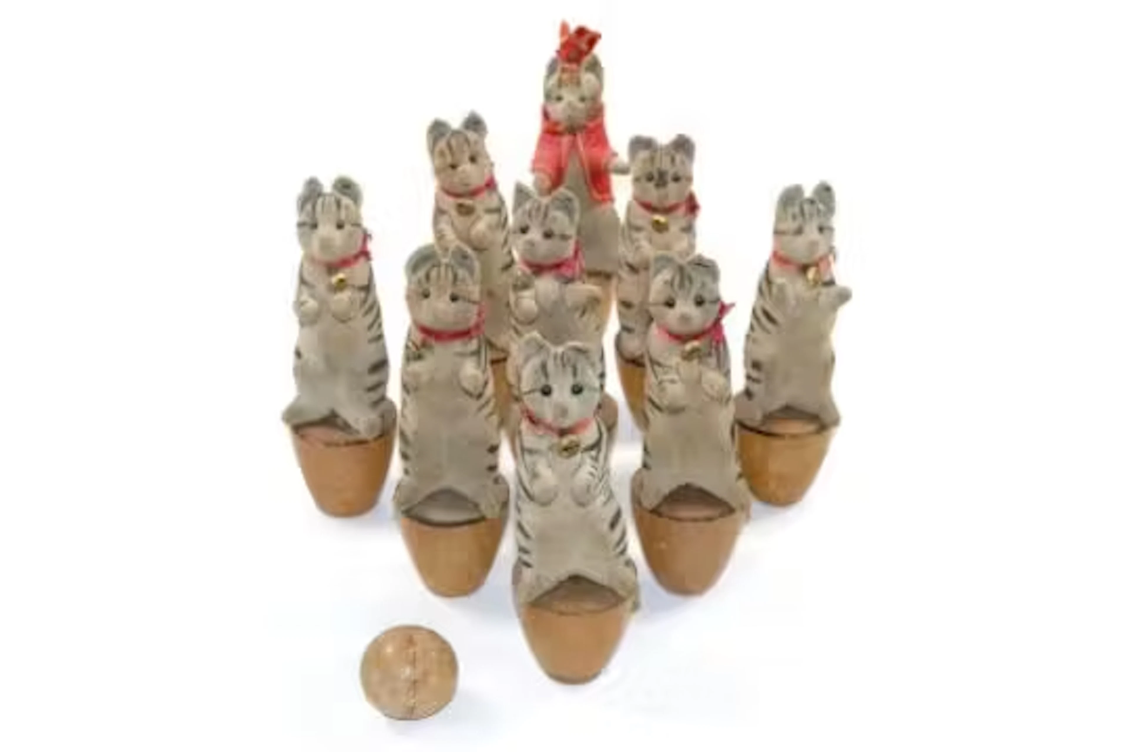 Steiff Katzen Kegelspiel