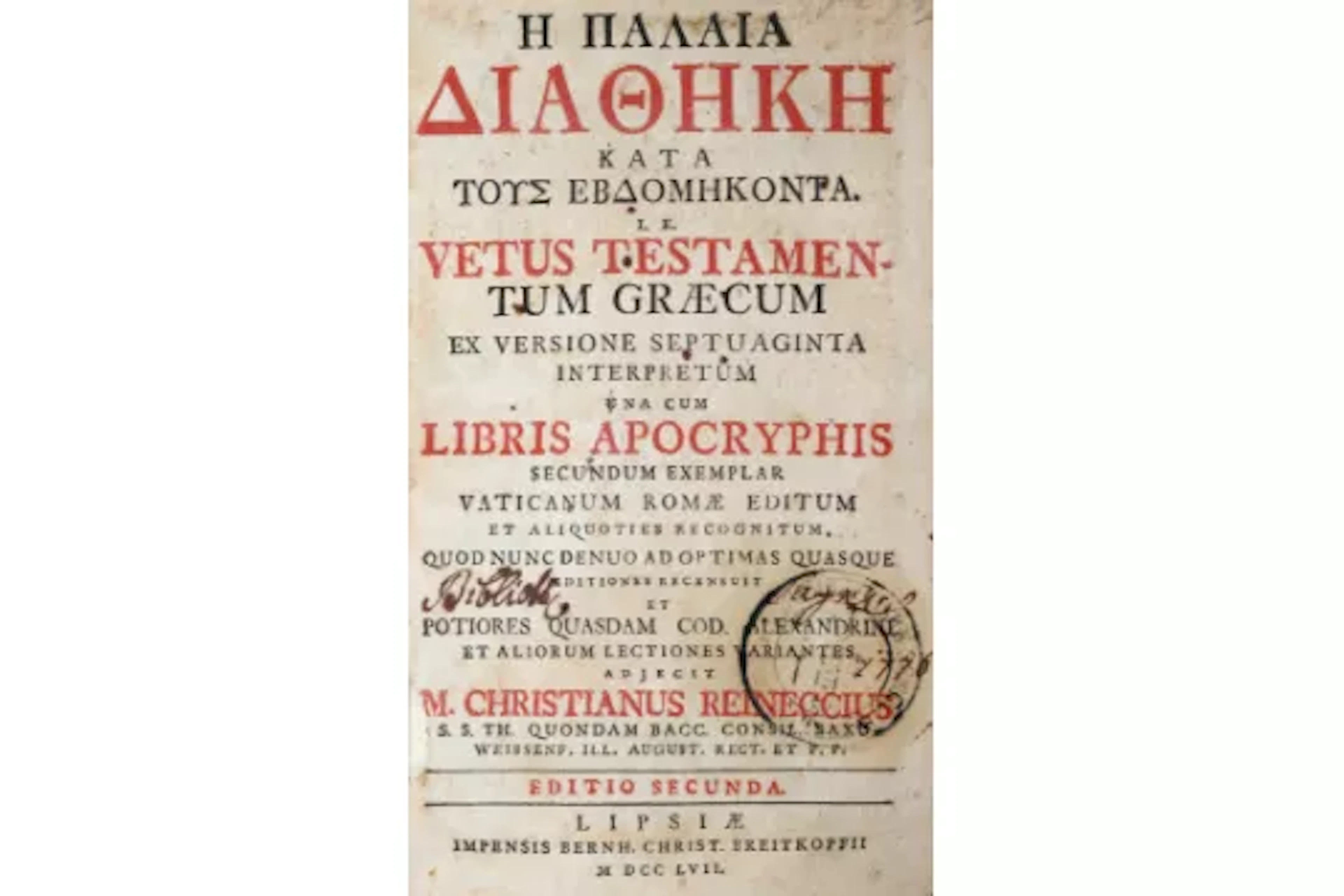 Biblia graeca.