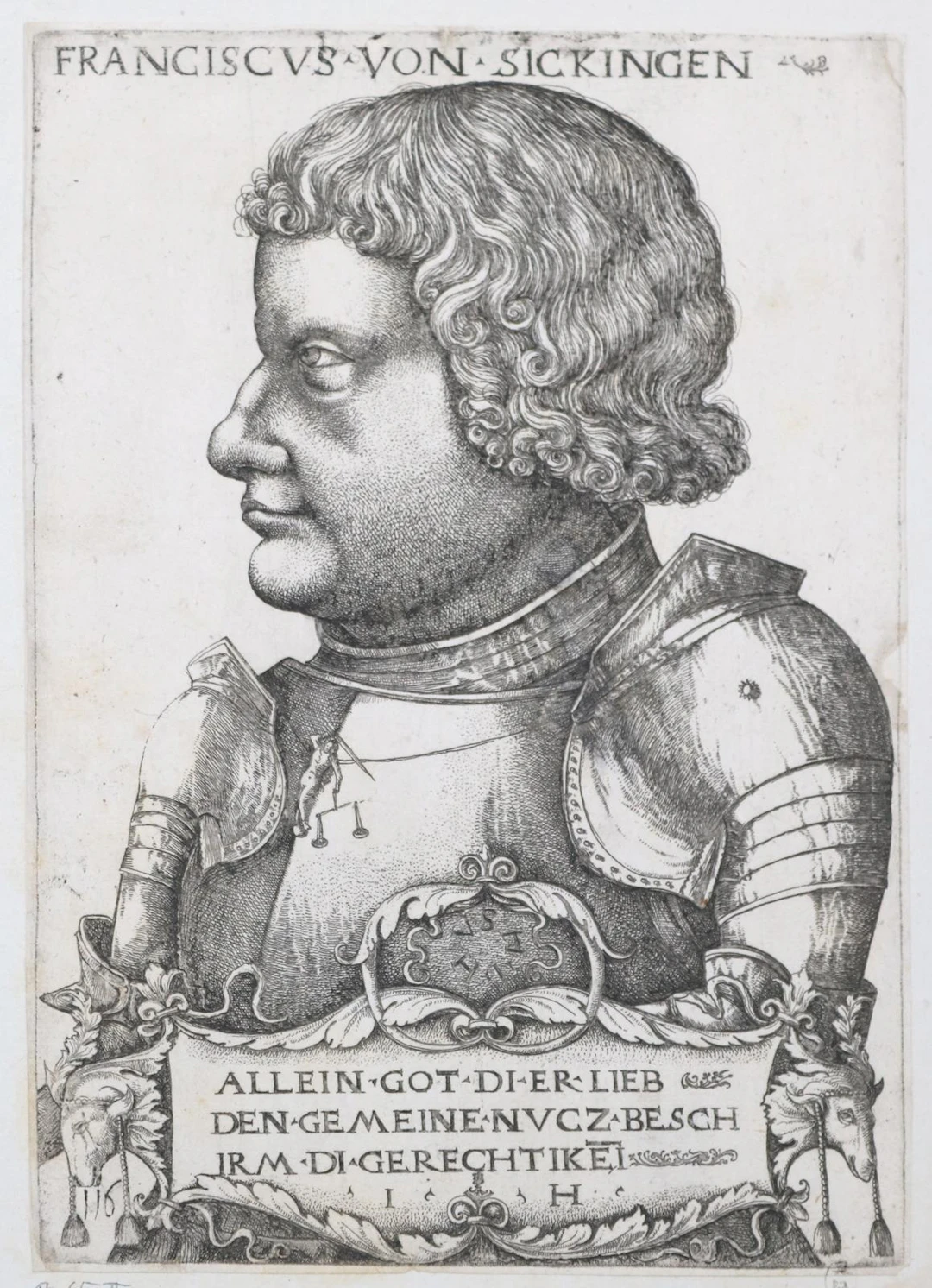 Hopfer, Hieronymus (1500 Augsburg - Nürnberg 1563). Bildnis Franz