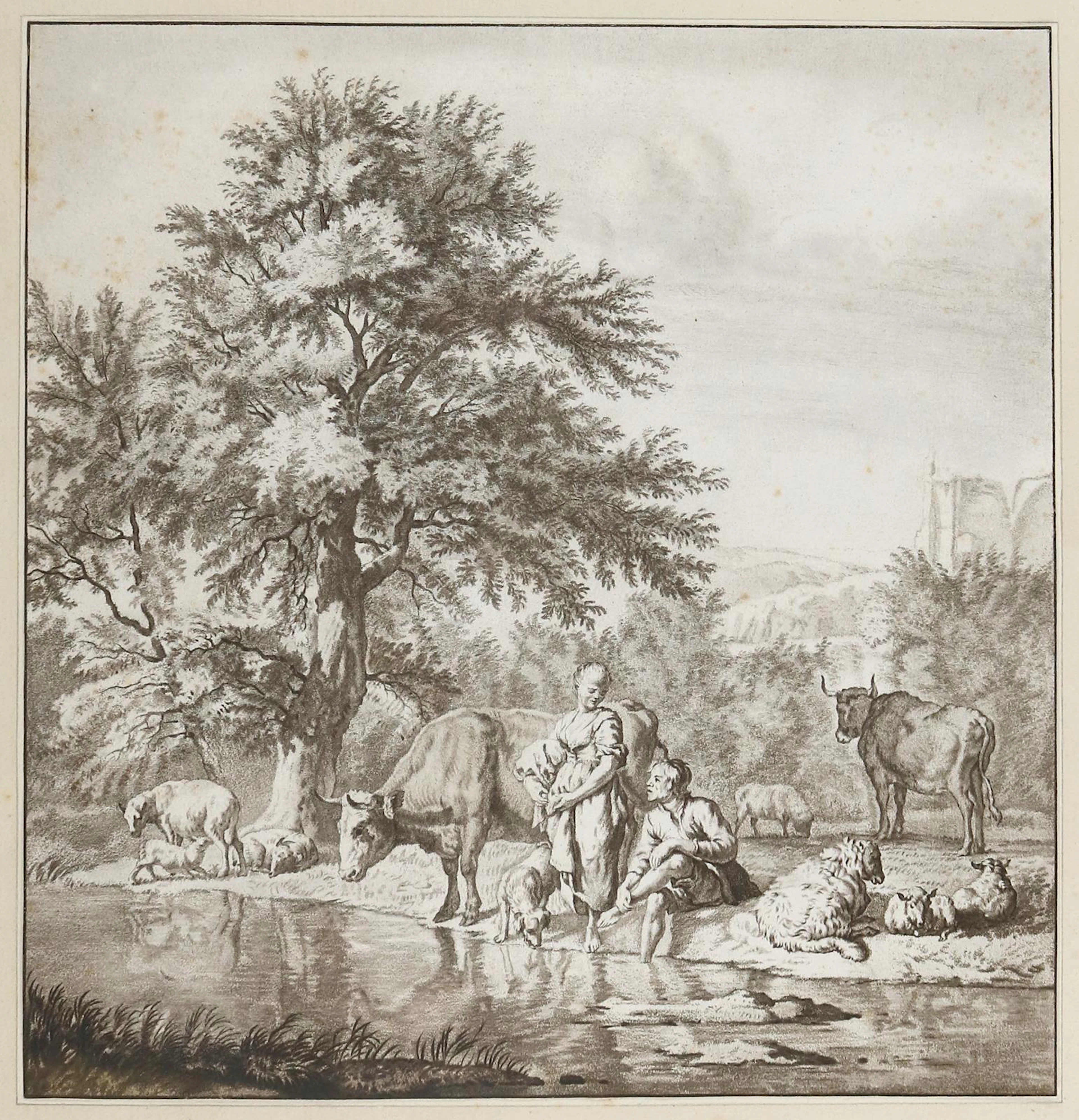 Ploos van Amstel, Cornelius (1726 Weesp - Amsterdam 1798). Hirten