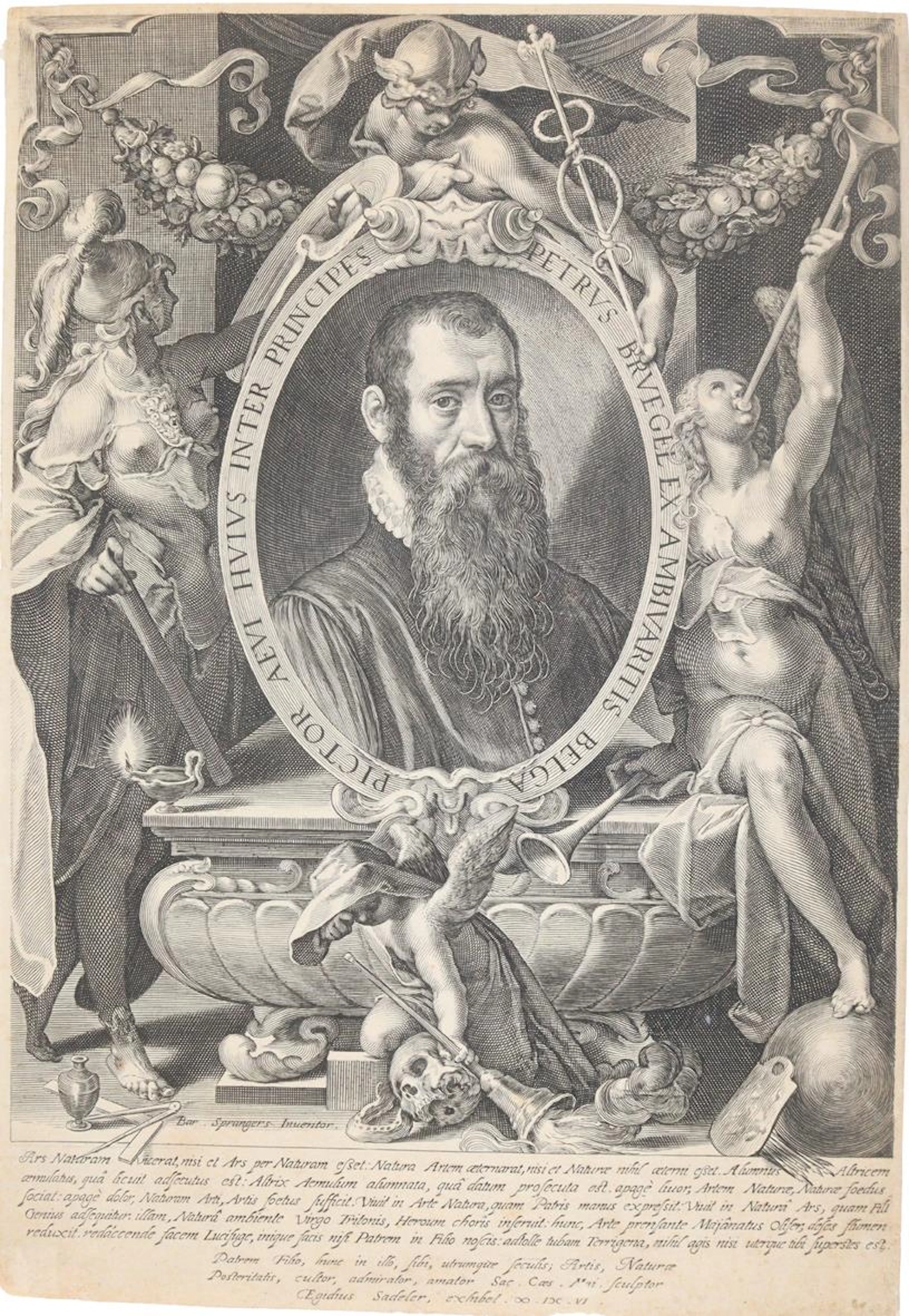 Sadeler, Aegidius II (1570 Amsterdam - 1629 Prag). Bildnis des Pieter