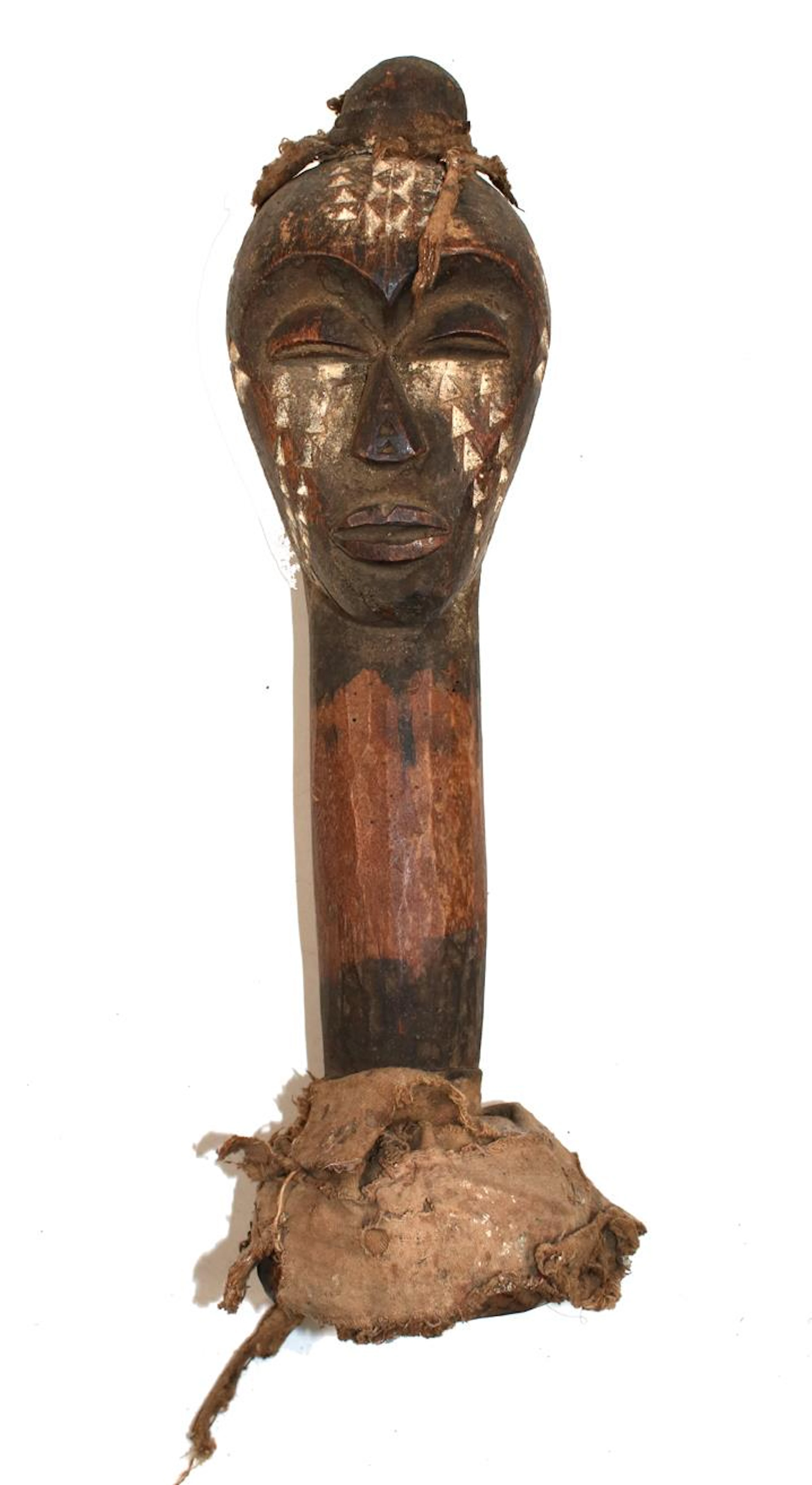 Lobi Burkina Faso. Zeremonieller Stabkopf