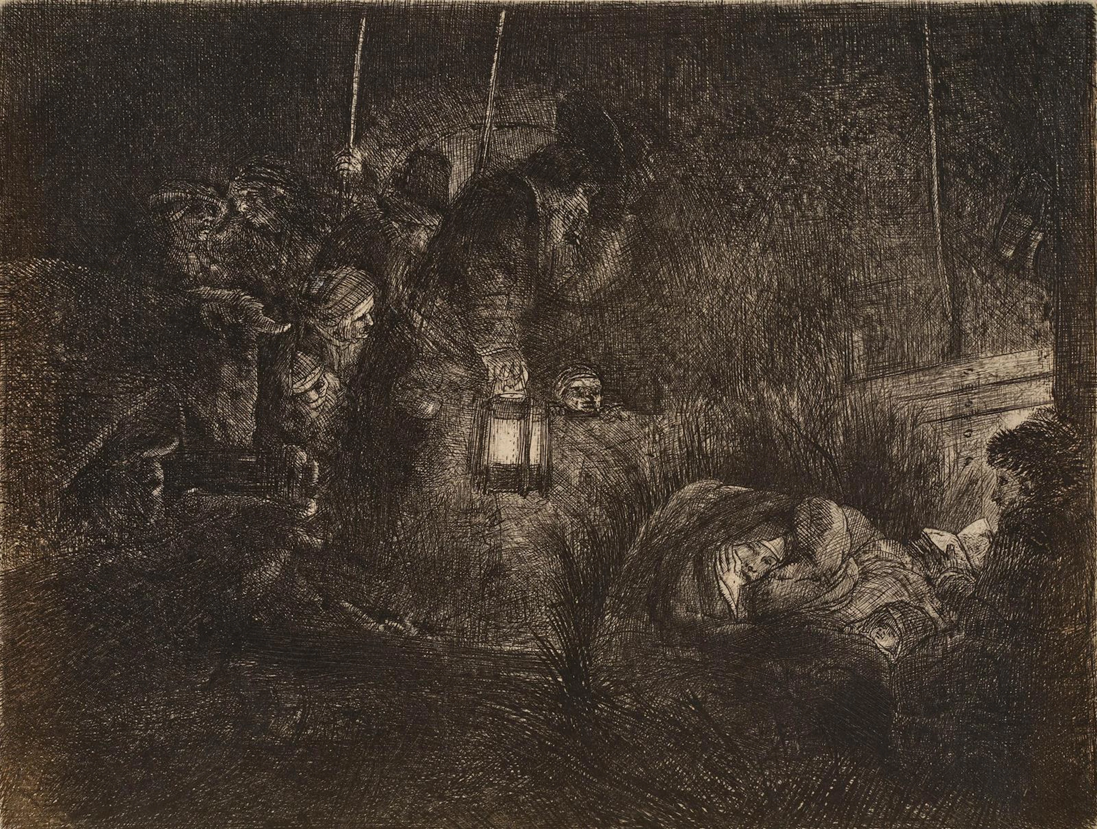 Rembrandt, Harmensz van Rijn (1606 Leiden - Amsterdam 1669). Die Anbetung