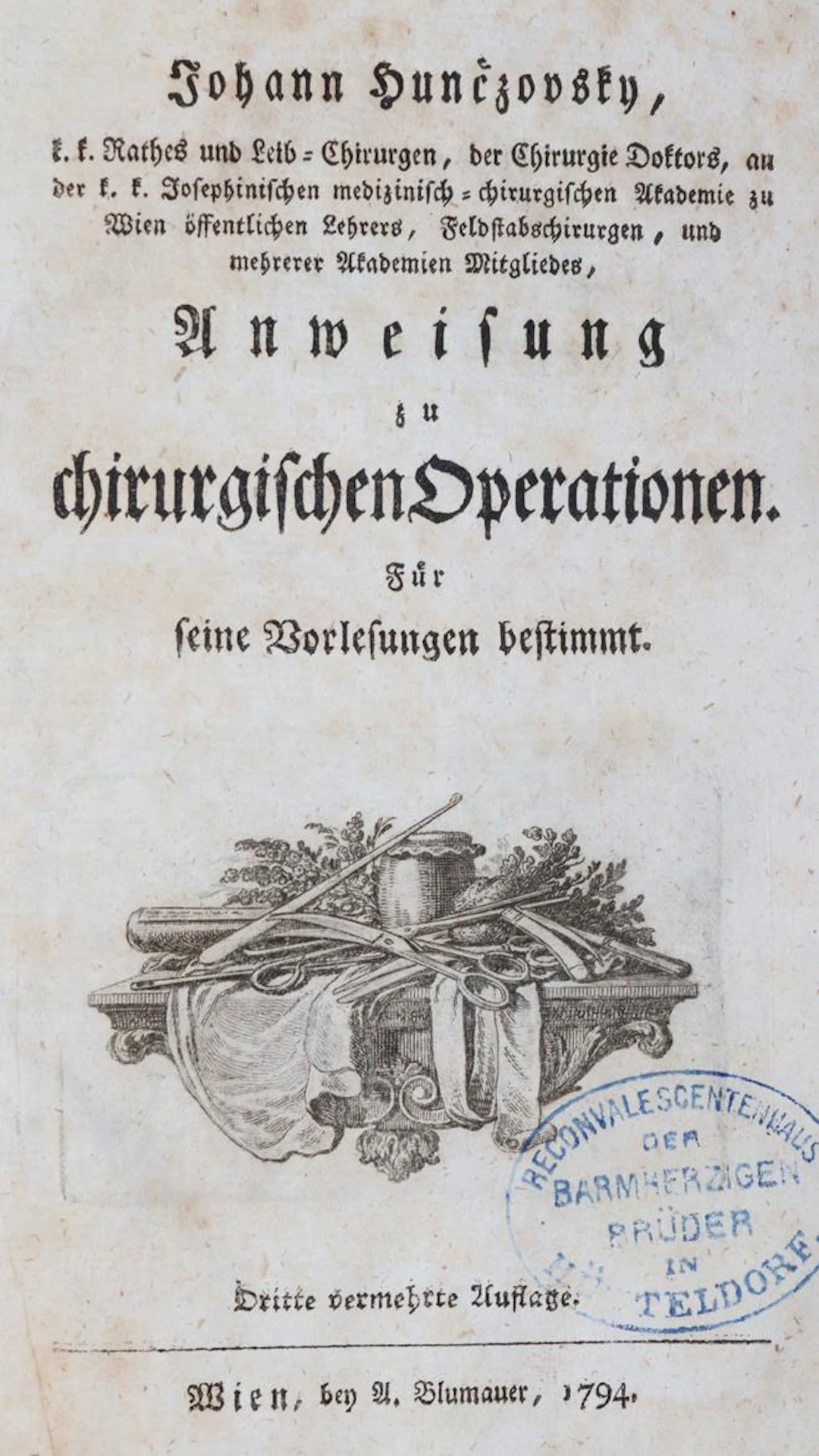 Bromfield,W. Chirurgische Wahrnehmungen. Lpz.