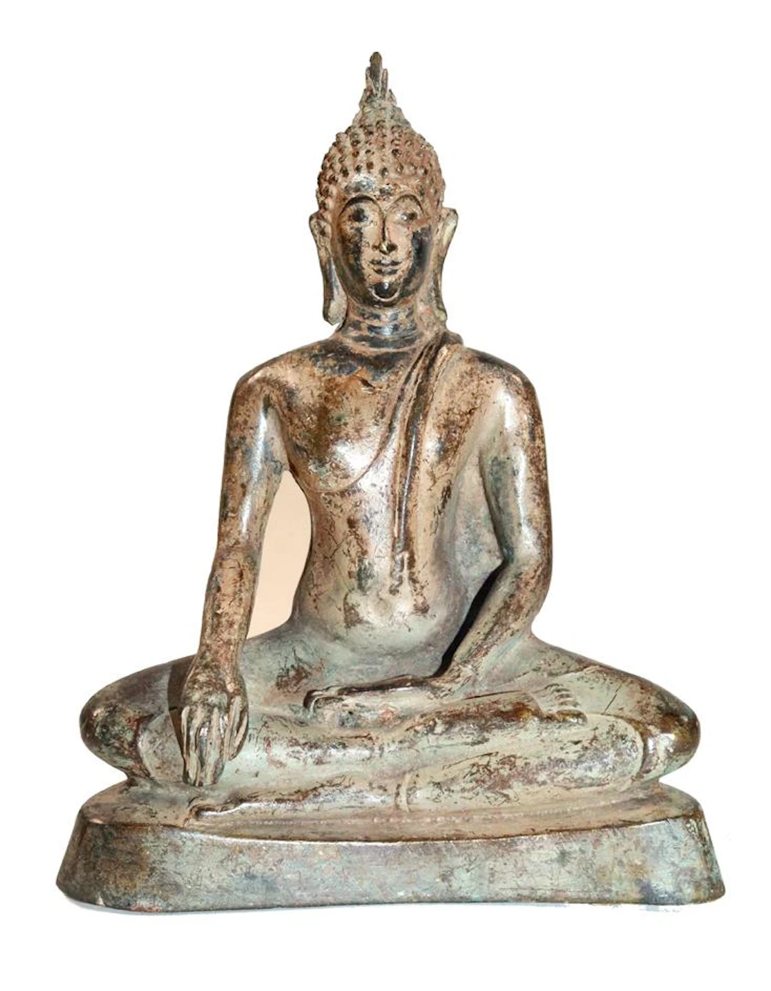 Buddha Maravijaya in Meditation sitzend