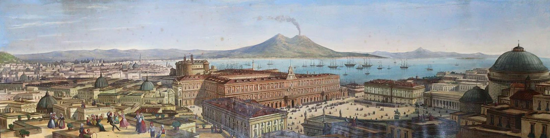 Bossoli, Carlo (1815 Lugano - Turin 1884) nach. Neapel. Panoramaansicht