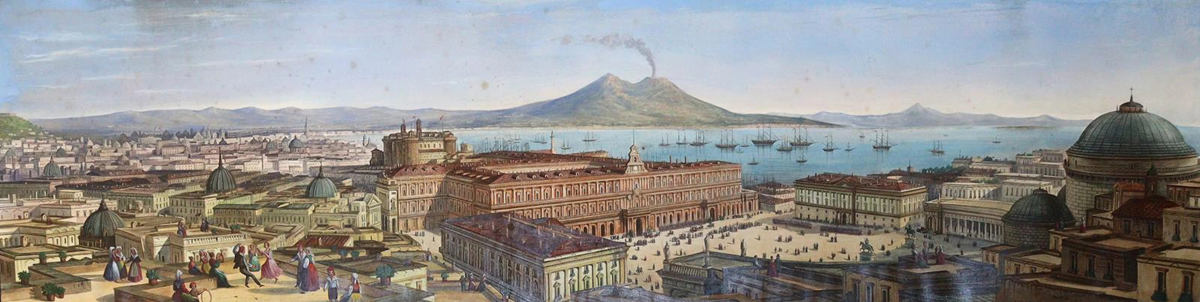 Bossoli, Carlo (1815 Lugano - Turin 1884) nach. Neapel. Panoramaansicht