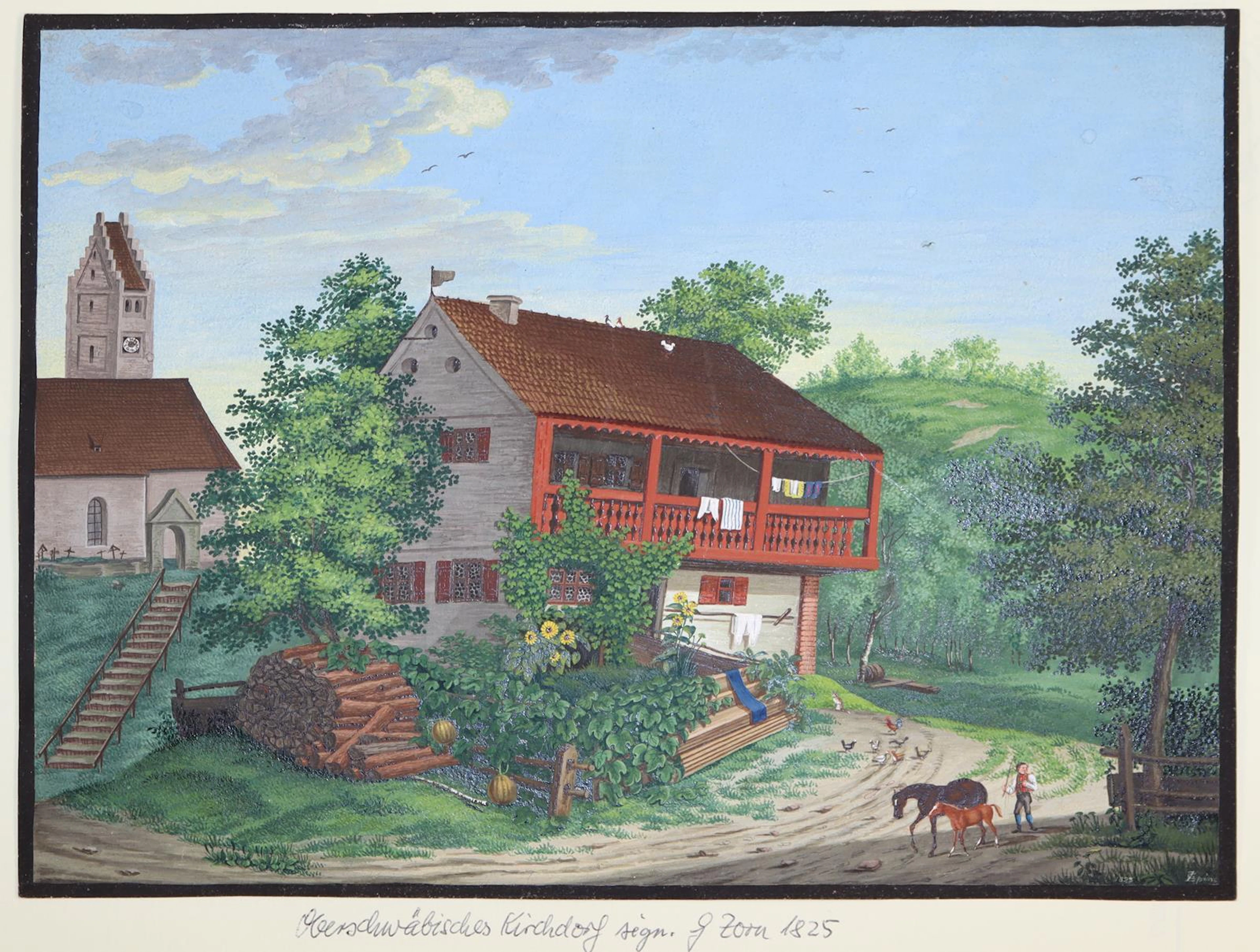 Burgen und Dörfer. Dörfer in der Landschaft