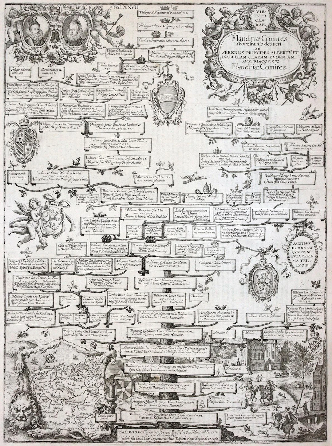 Custos, Dominicus (1560 Antwerpen - Augsburg 1612). Flandriae Comites