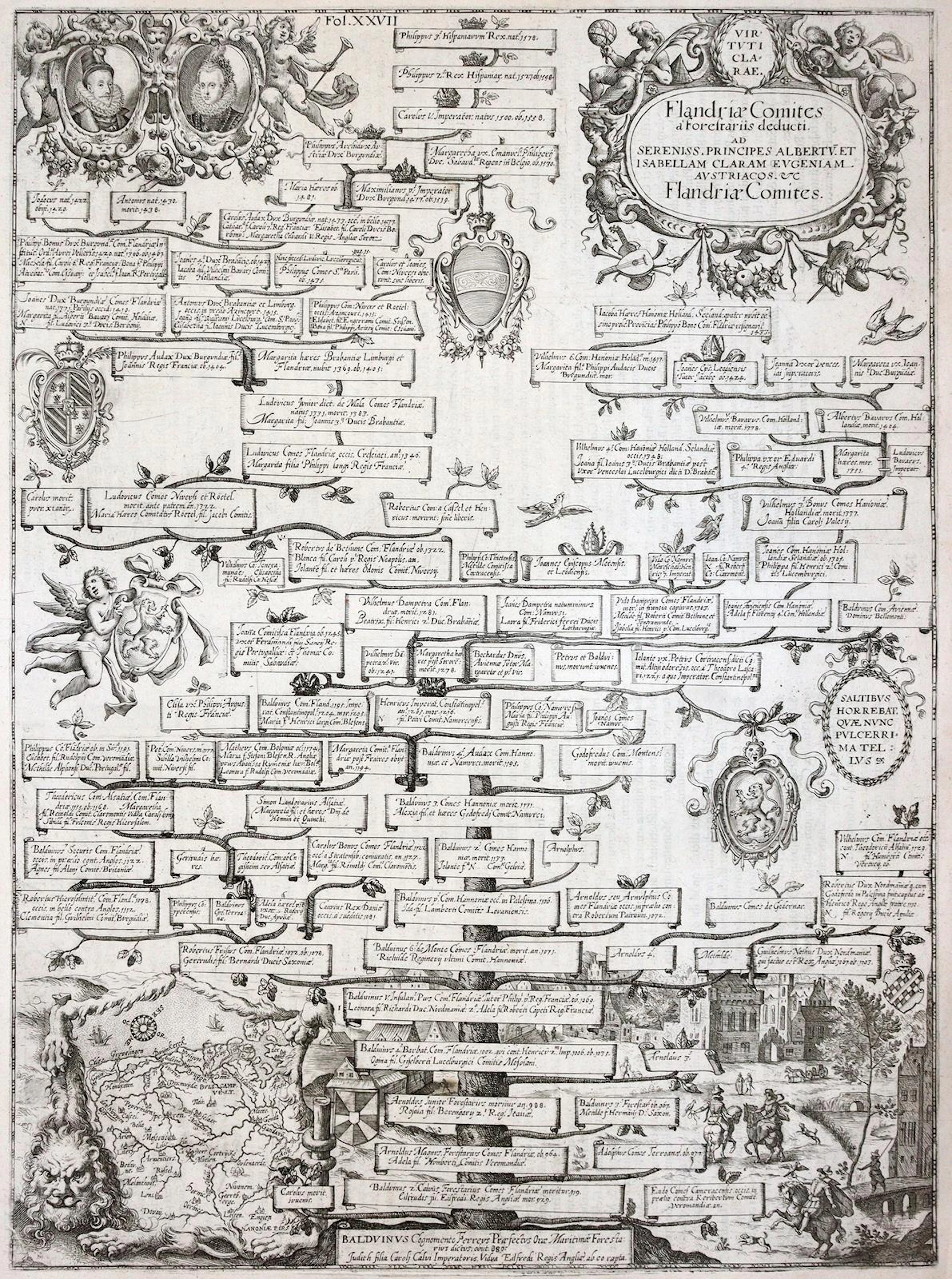 Custos, Dominicus (1560 Antwerpen - Augsburg 1612). Flandriae Comites