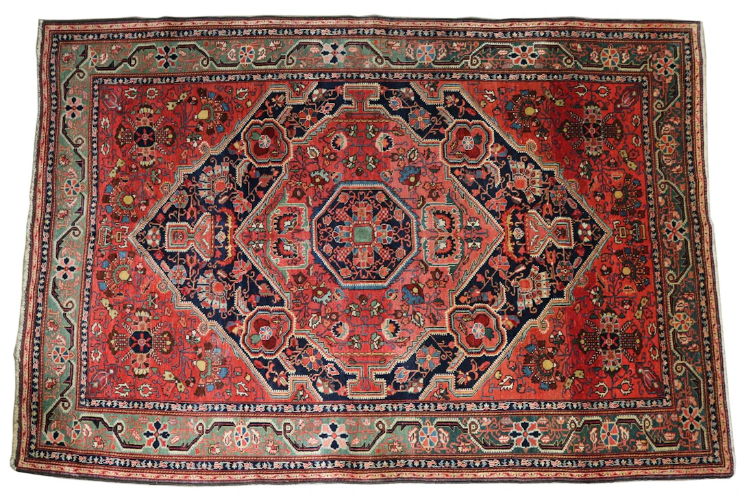 Heriz alt. Orientteppich in prächtigen Farben