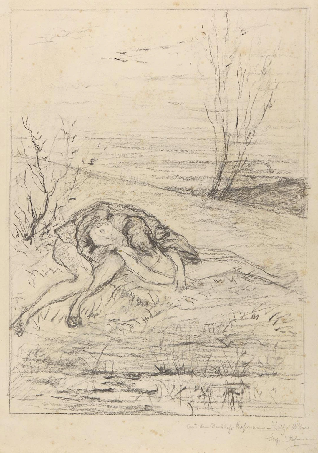 Hofmann-Zeitz, Ludwig von (1832 Zeitz - Heidelberg 1895). Hamlet findet