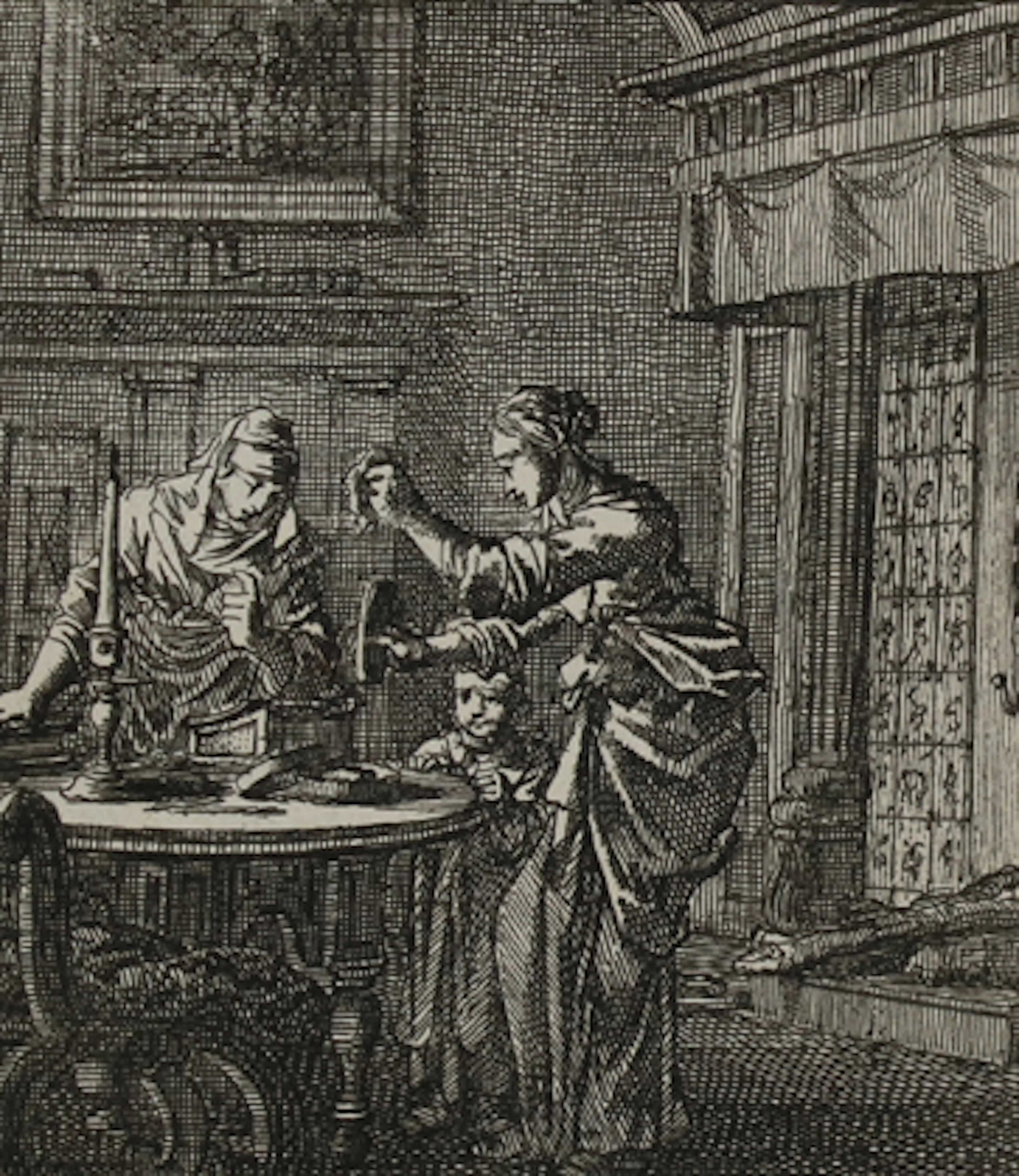 Luyken,J. Het leerzaam Huisraad