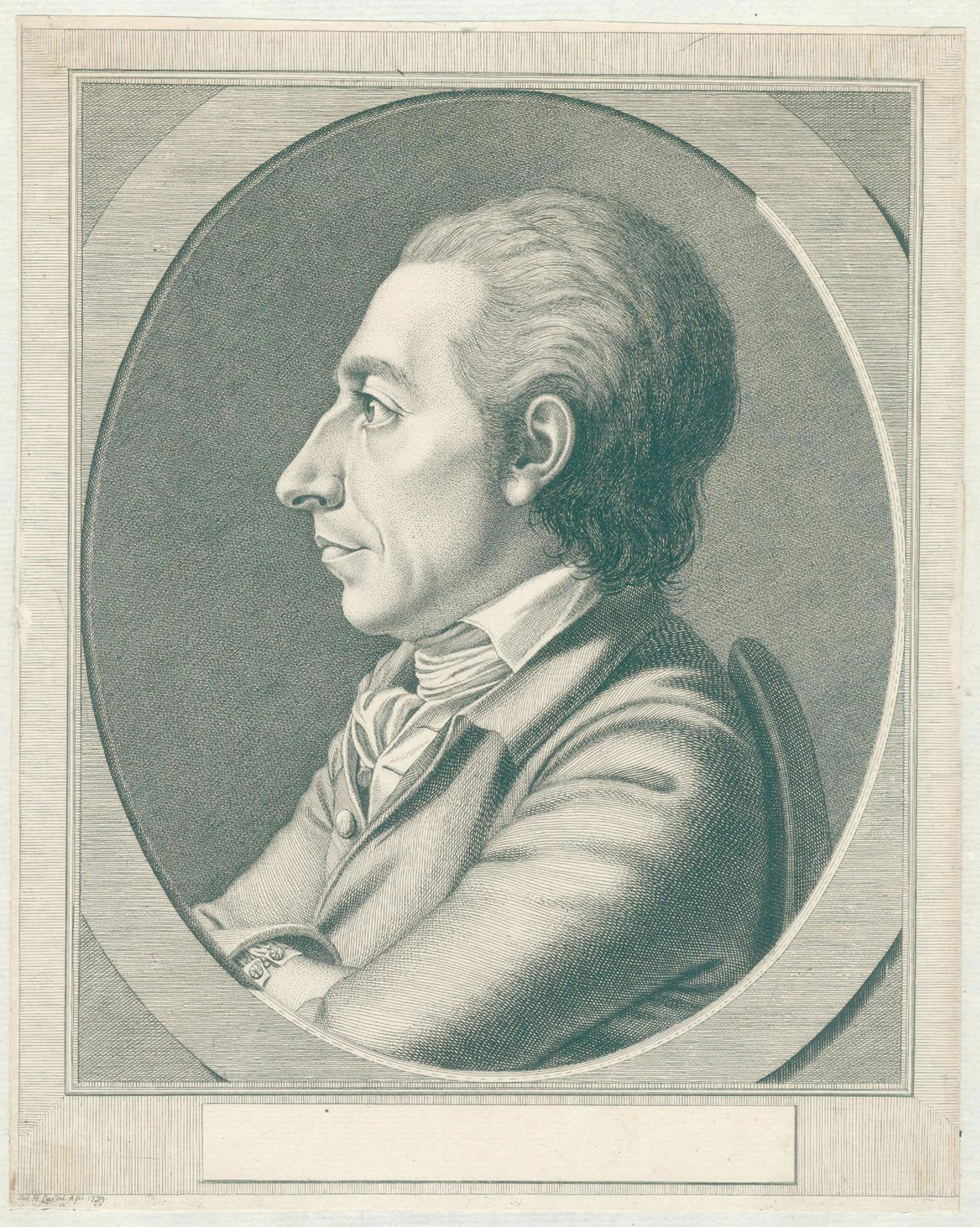 Lips, Johann Heinrich (1758 Kloten bei Zürich - Zürich 1817). Portrait