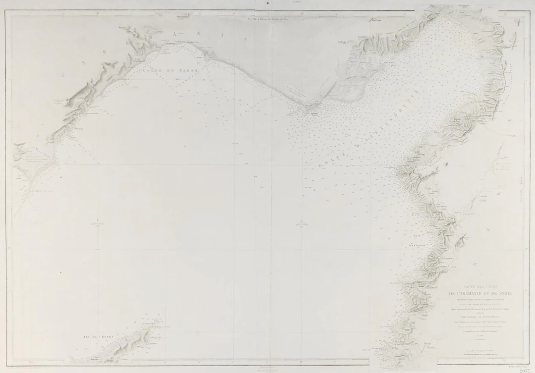 Carte de Caramanie et de Syrie comprises entre Lissan el Kahbeh et