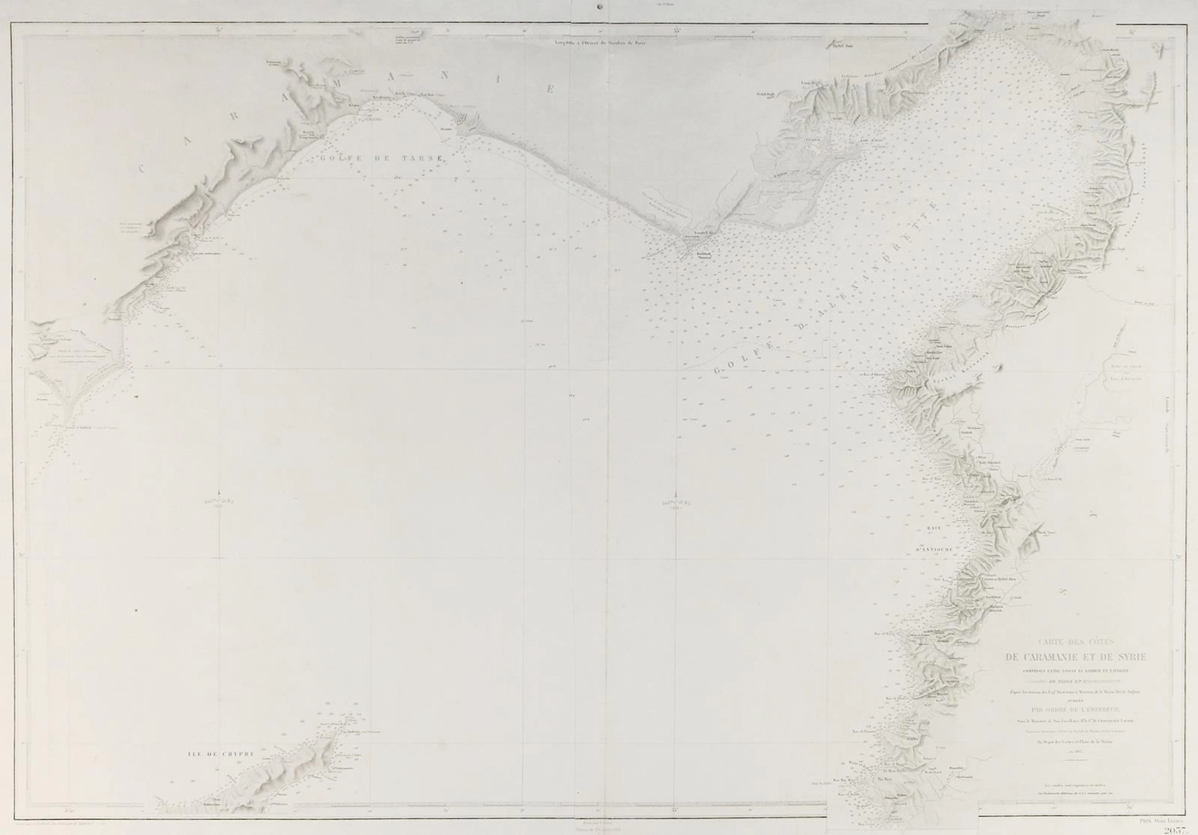 Carte de Caramanie et de Syrie comprises entre Lissan el Kahbeh et