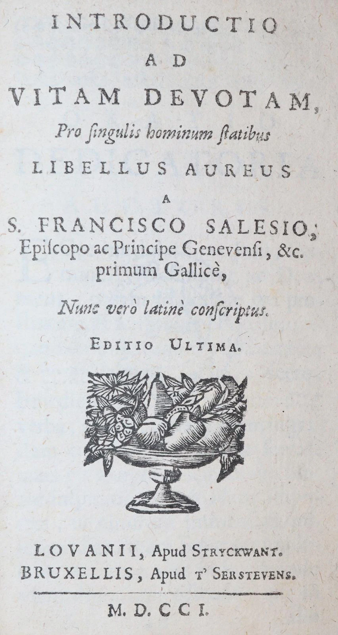 Sales,F. Introductio ad vitam devotam