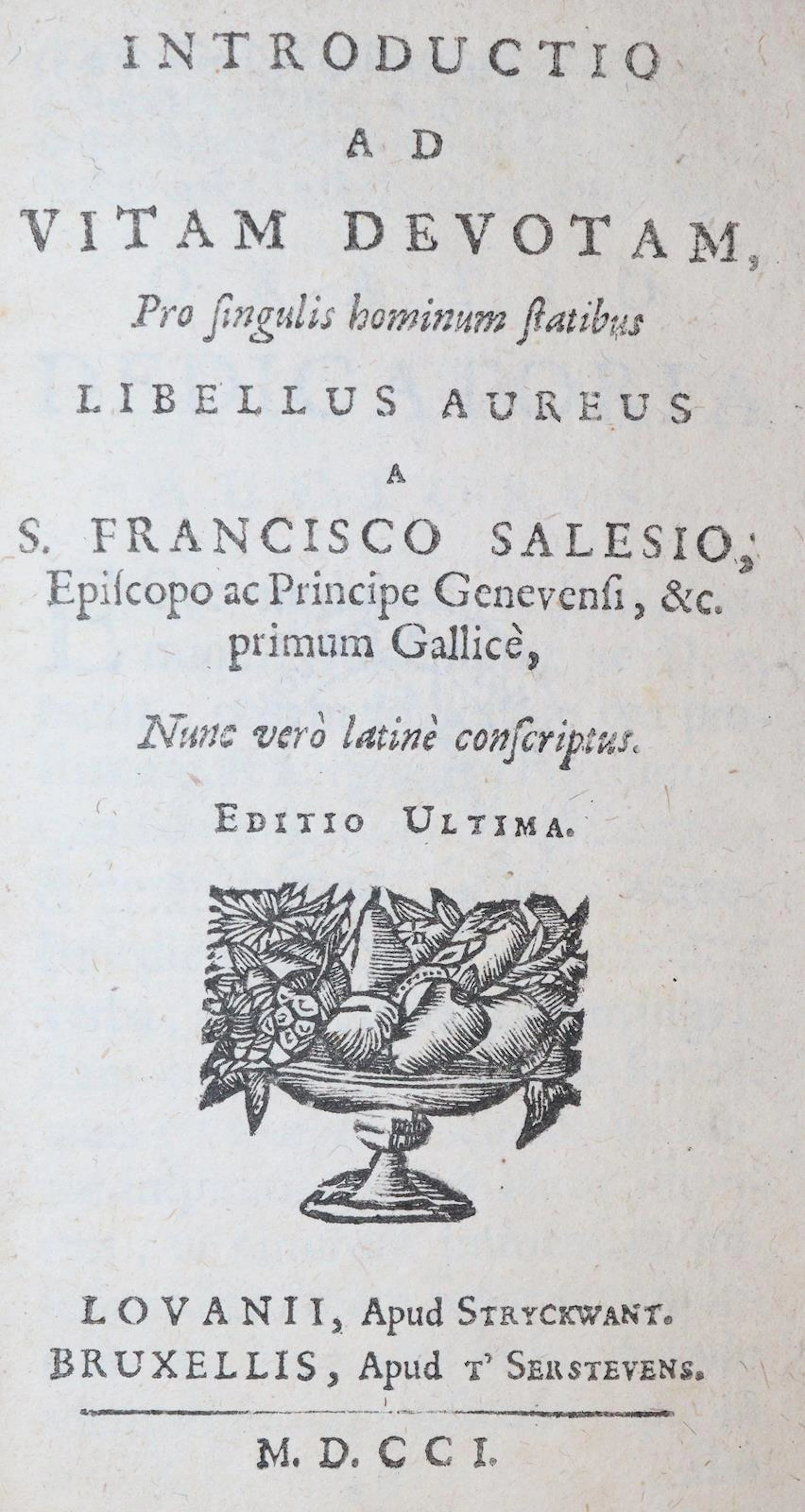 Sales,F. Introductio ad vitam devotam