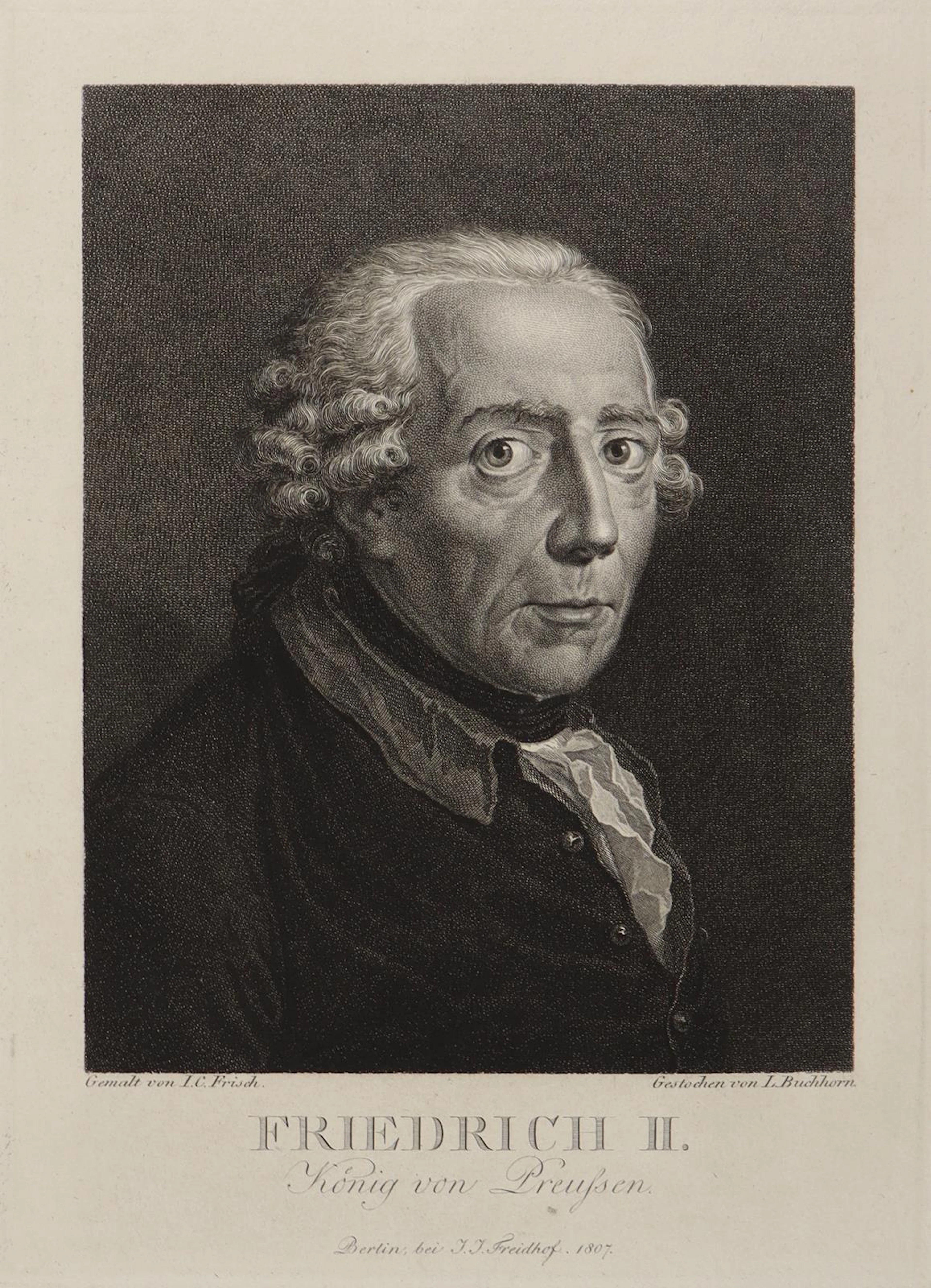Buchhorn, Ludwig (1770 Halberstadt - Berlin 1856). Friedrich II. (der