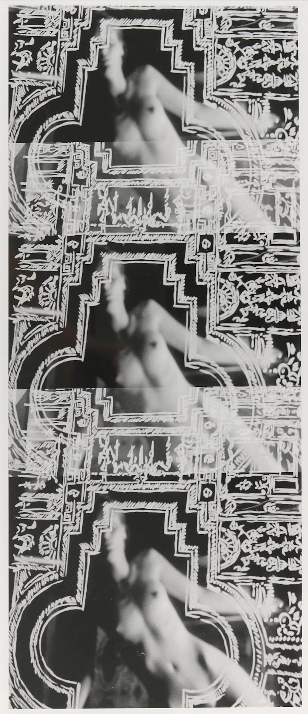 Rouan, Francois (1943 Montpekkier). Tirage. Photomontage auf Hahnemühle
