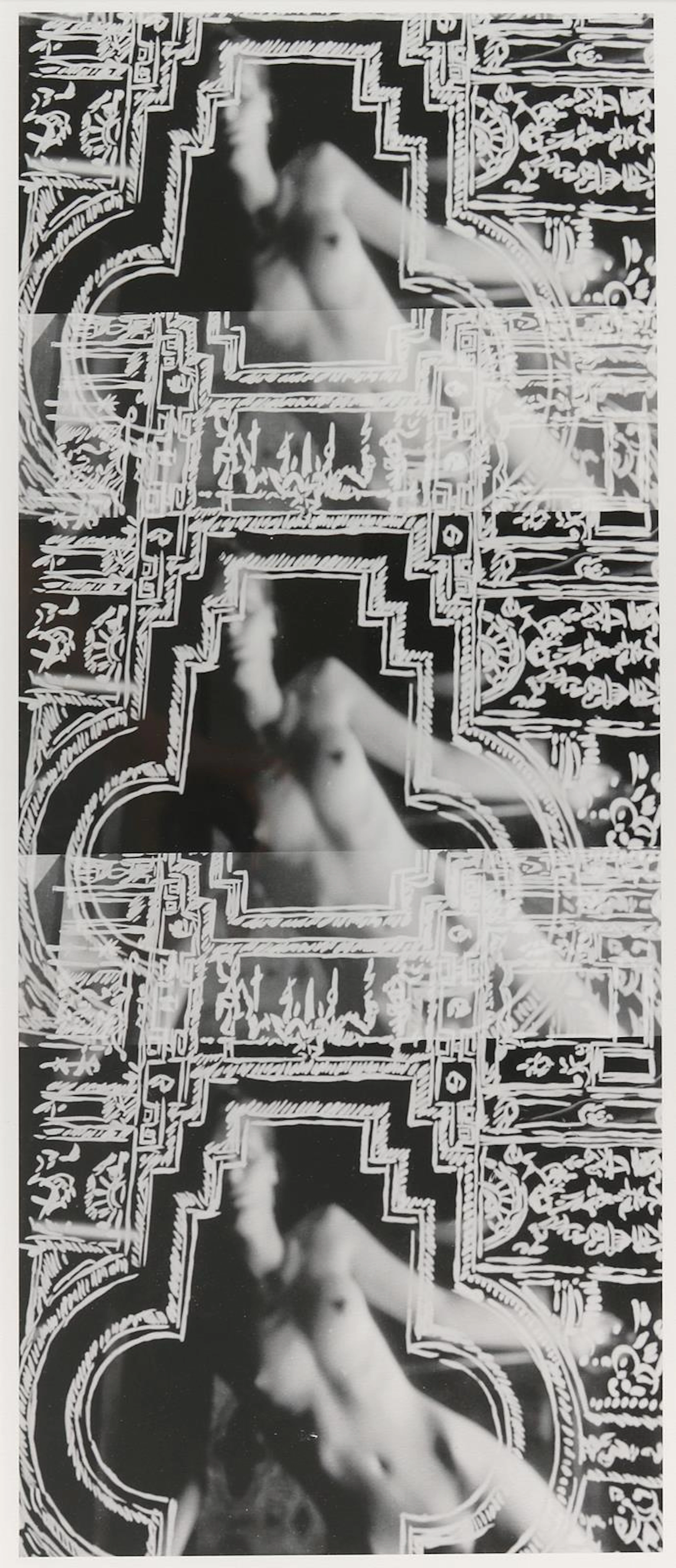 Rouan, Francois (1943 Montpekkier). Tirage. Photomontage auf Hahnemühle