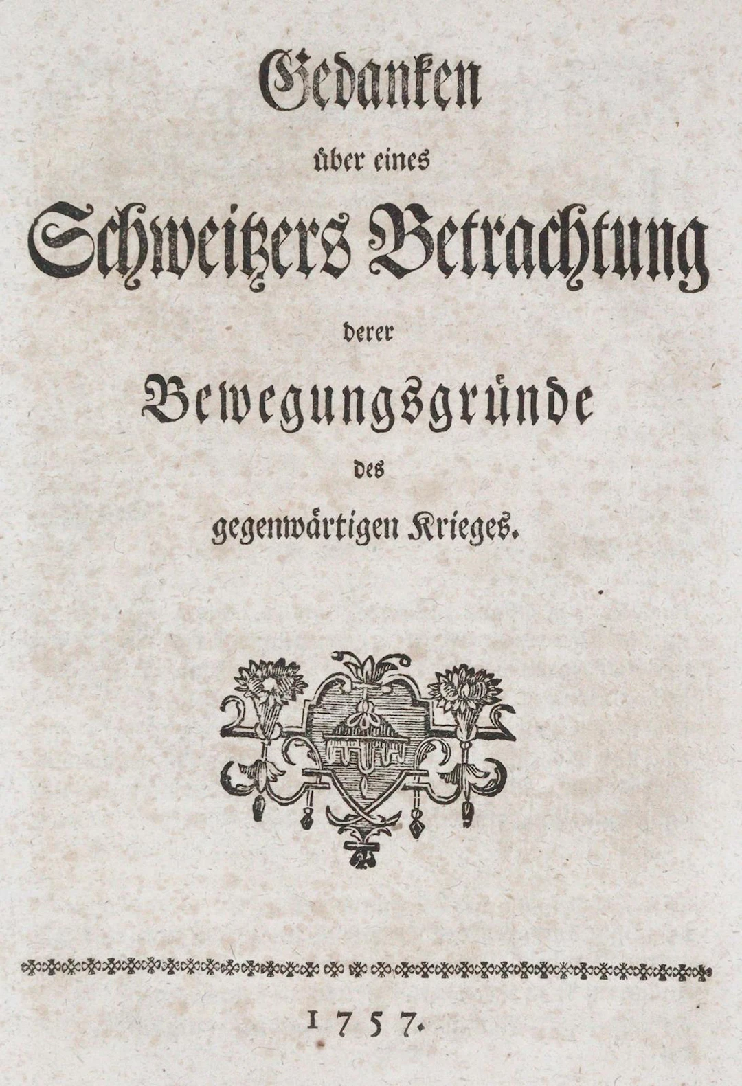 Gedanken über eines Schweitzers Betrachtung derer Bewegungsgründe
